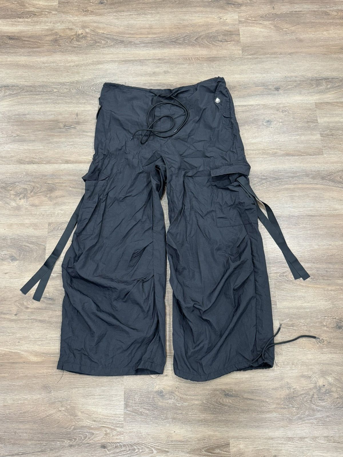 Japanese Brand Black bondage cargo pants Size US 34 / EU 50 - 2 Thumbnail