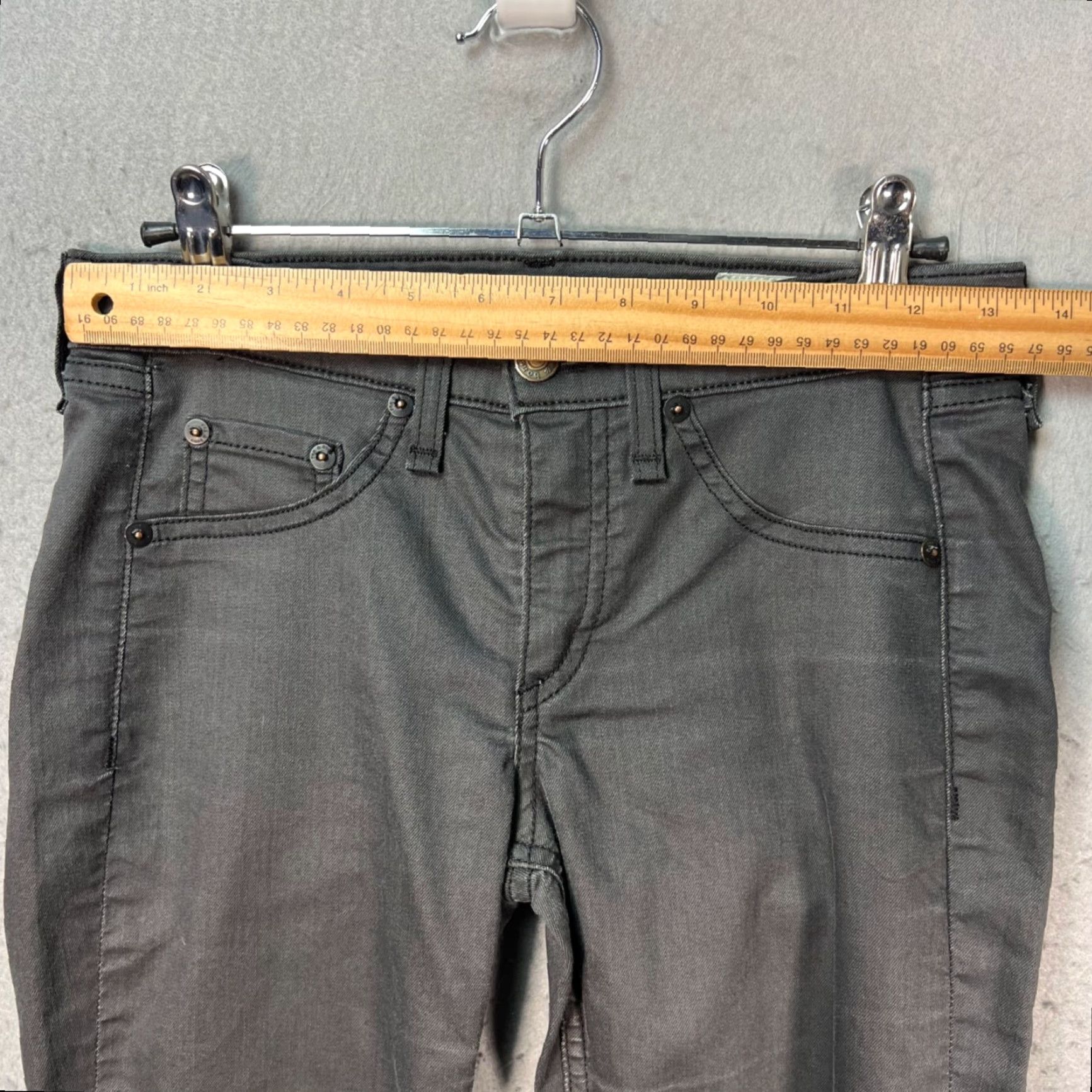 Rag & Bone rag & bone Jeans Womens 26 Faux Leather Skinny Denim Black 5-Pocket Stretch Size 26" / US 2 / IT 38 - 6 Thumbnail