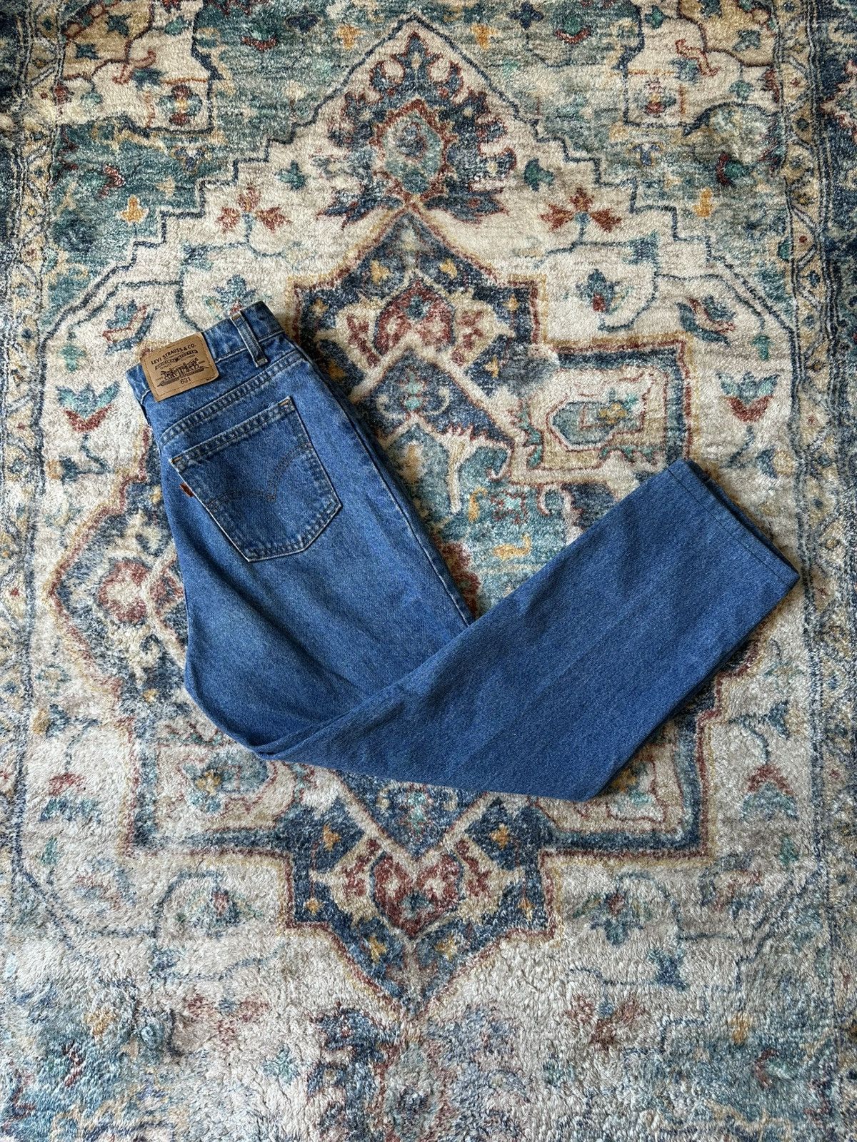 Levi's Vintage 90s Levi’s 631 Orange Tab Mid Wash Blue Jeans Size US 28 / EU 44 - 1 Thumbnail