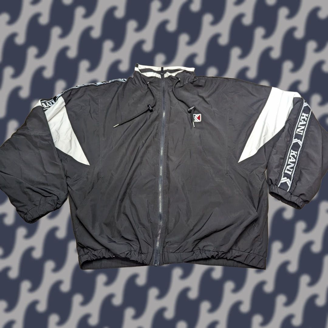 Karl Kani Karl Kani Track Jacket Womens Large Full Zip Spellout Sports Shirt? Size L / US 10 / IT 46 - 1 Thumbnail