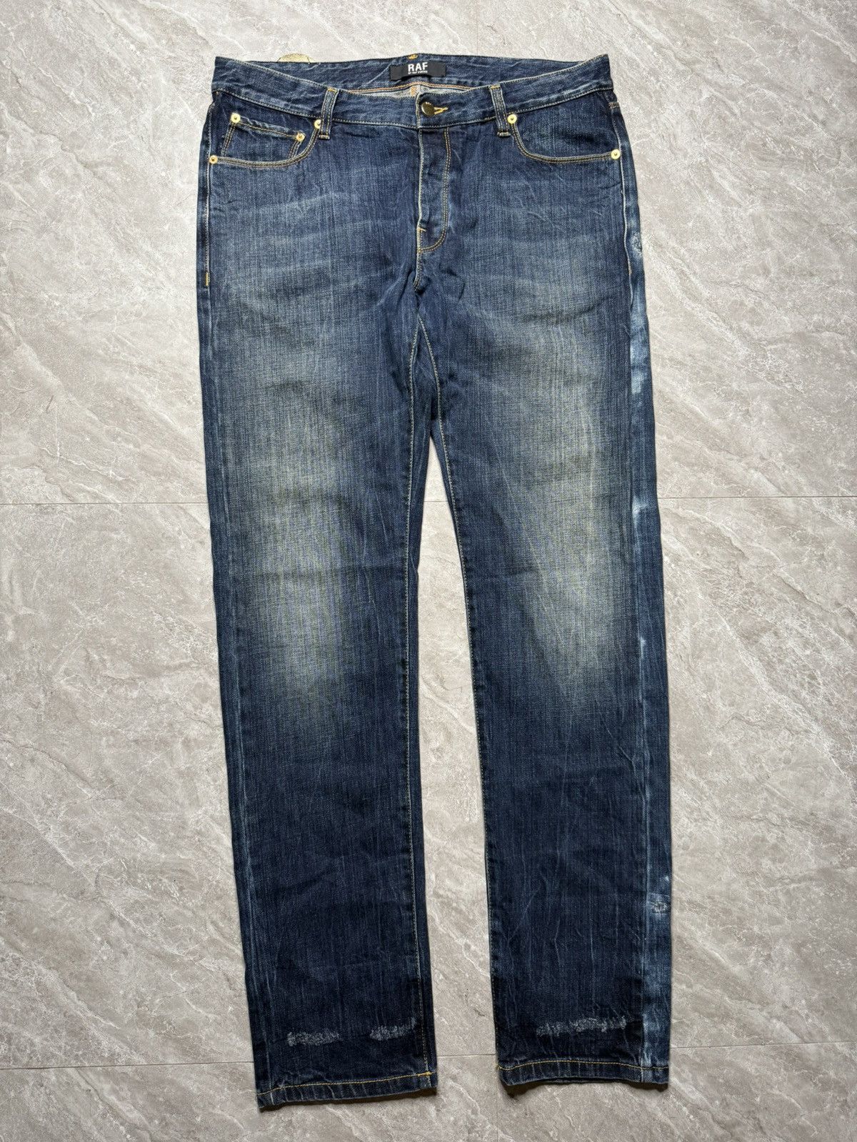 Raf by Raf Simons Raf by raf Simons Archival Washed Distress Jeans Size US 36 / EU 52 - 1 Thumbnail
