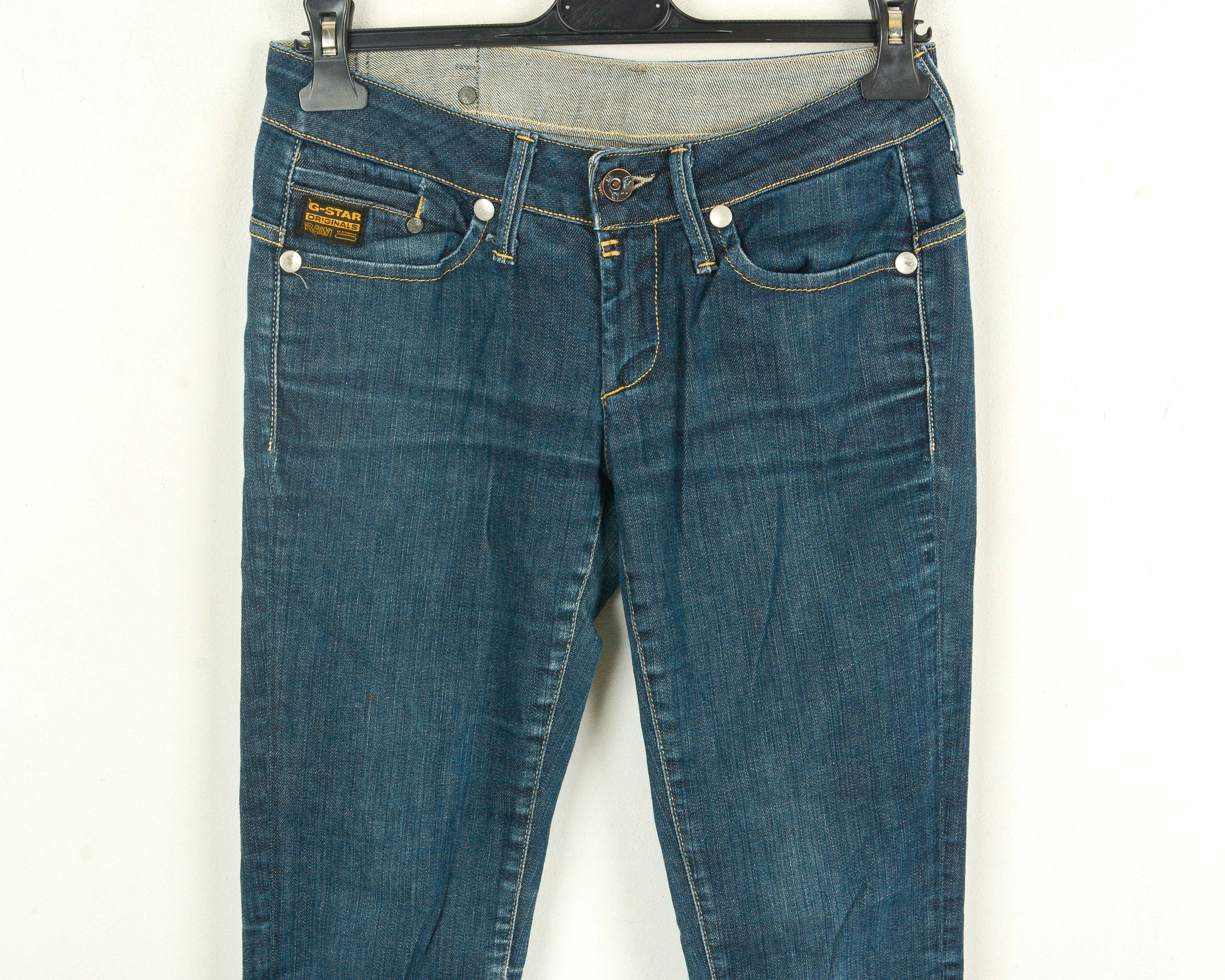 G-Star Midge Skinny Women's Jeans W28 L34 Trousers Zip Stretch Low Size 28" / US 6 / IT 42 - 3 Thumbnail