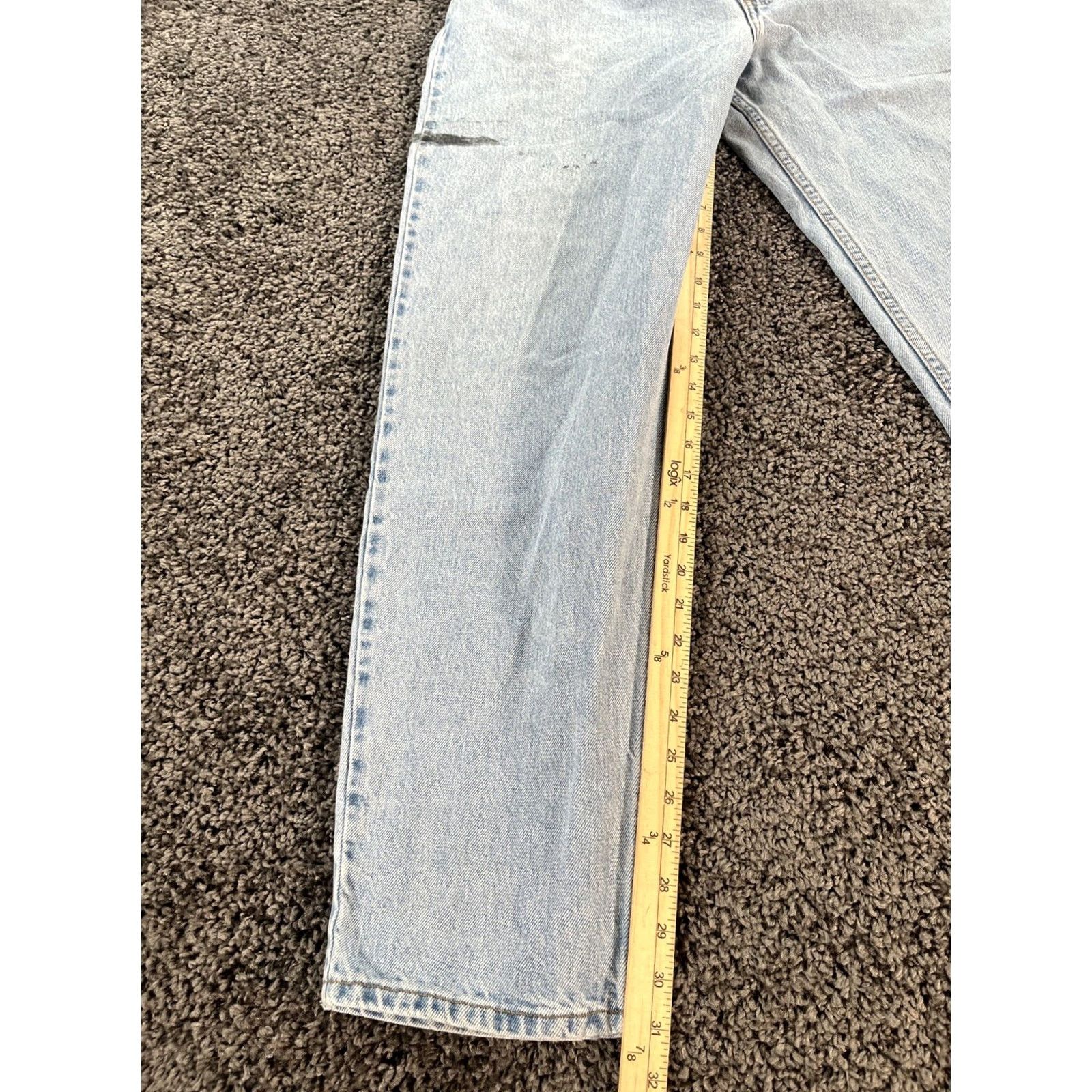 Vintage VINTAGE Levis 560 Jeans Mens 38x32 Blue 560 Loose Fit Tapered Leg Orange Tab 90s Mens jeans Blue 90s Levis Comfort Easy Care USA 5-Pocket Denim Size US 38 / EU 54 - 2 Thumbnail