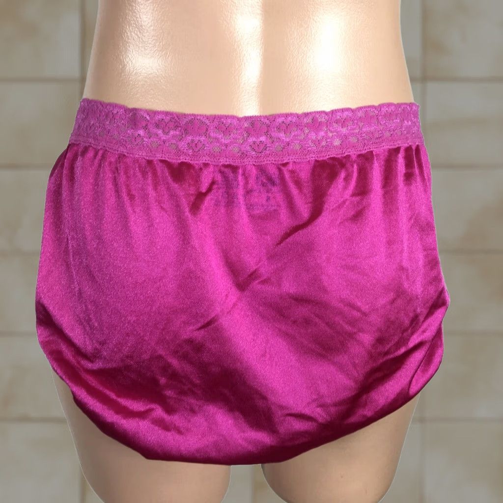 Fruit Of The Loom VTG 1980s Mushroom Gusset Granny Nylons Ladies Pink LACE Sheer Nylon Sock Panties 7 Caribbean Haiti Fruit of the Loom Womens Size 28" / US 6 / IT 42 - 1 Thumbnail