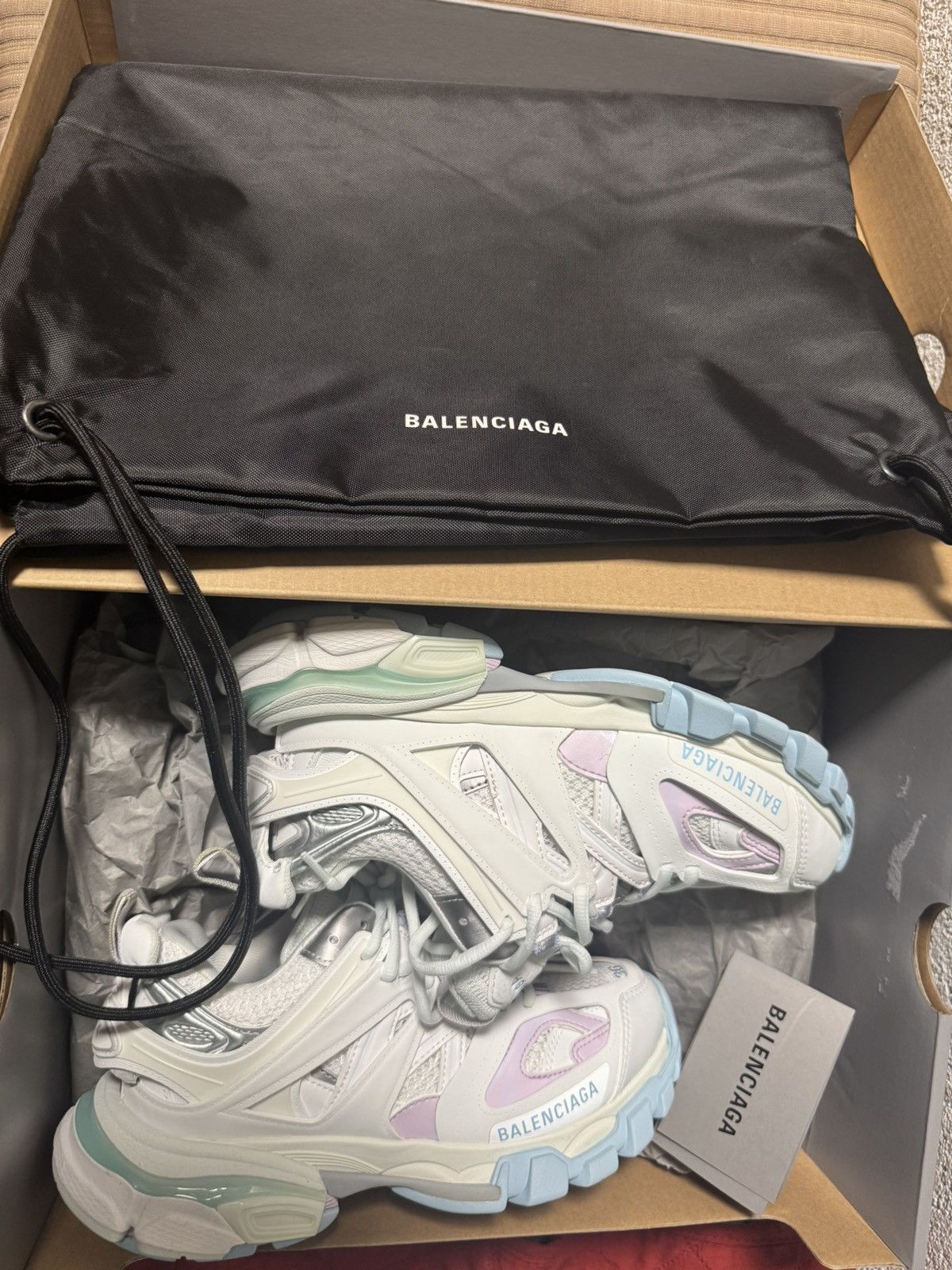Balenciaga Balenciaga(WMNS) Balenciaga Track Sneaker 'Pastel' Size US 6 / IT 36 - 1 Thumbnail
