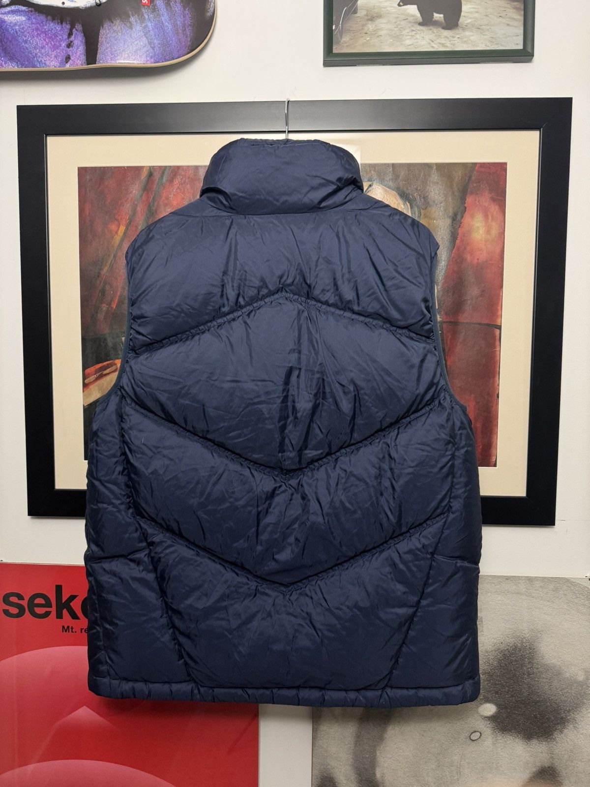 Nike Vintage 00’s Nike Puffer Vest Down Navy Blue Streetwear Y2k Size US XL / EU 56 / 4 - 6 Thumbnail