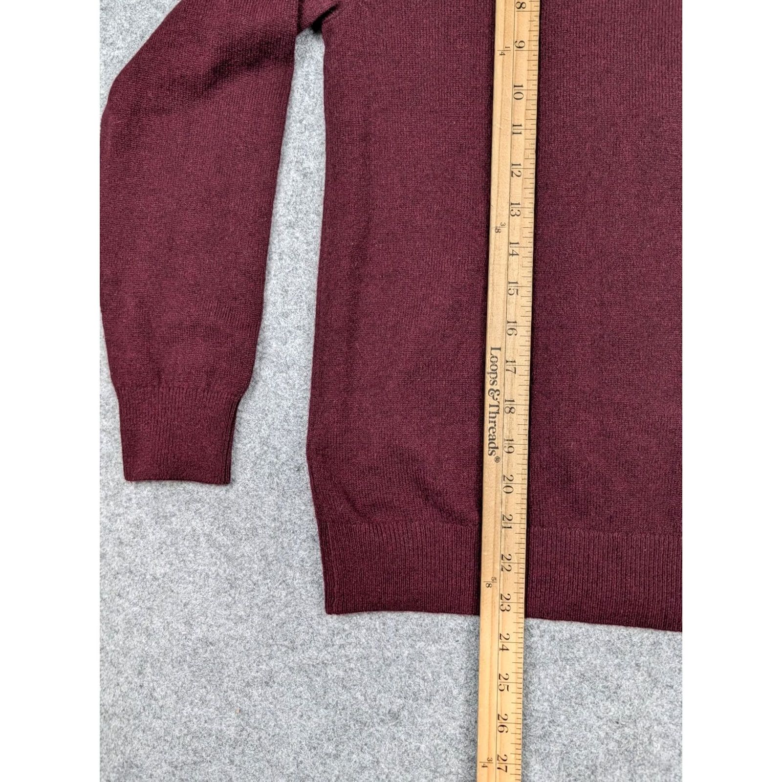 Quince Quince Sweater Womens Small Red 100% Cashmere Hooded Full Zip Knit Jacket Shirt Ladies Slim Fit Winter Size S / US 4 / IT 40 - 6 Thumbnail