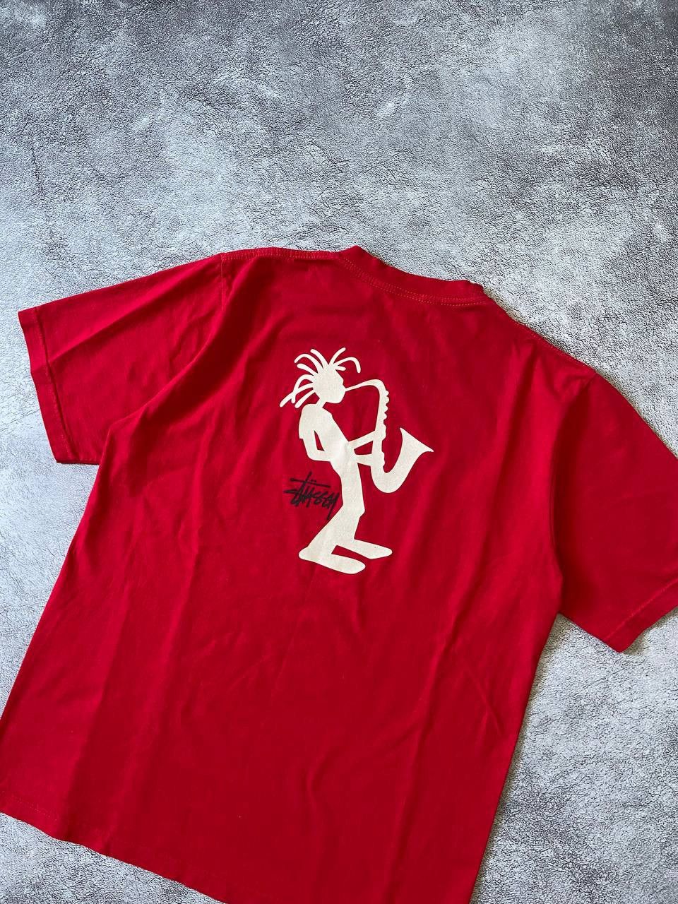 Stussy Vintage Stussy T-Shirt Saxophone Rasta Man Big Logo Size US XL / EU 56 / 4 - 5 Thumbnail