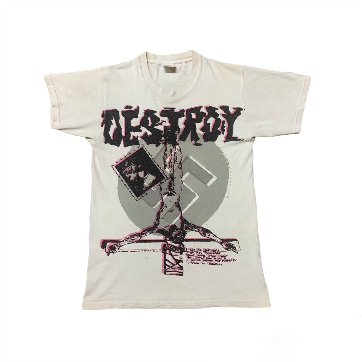 💥Vintage 00s DESTR0Y SEDITI0NARIES Punk Tees