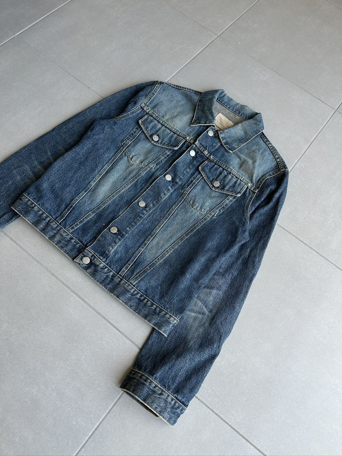 Helmut Lang Helmut Lang 2000s vintage dark denim classic 2 pocket jacket Size US M / EU 48-50 / 2 - 4 Thumbnail