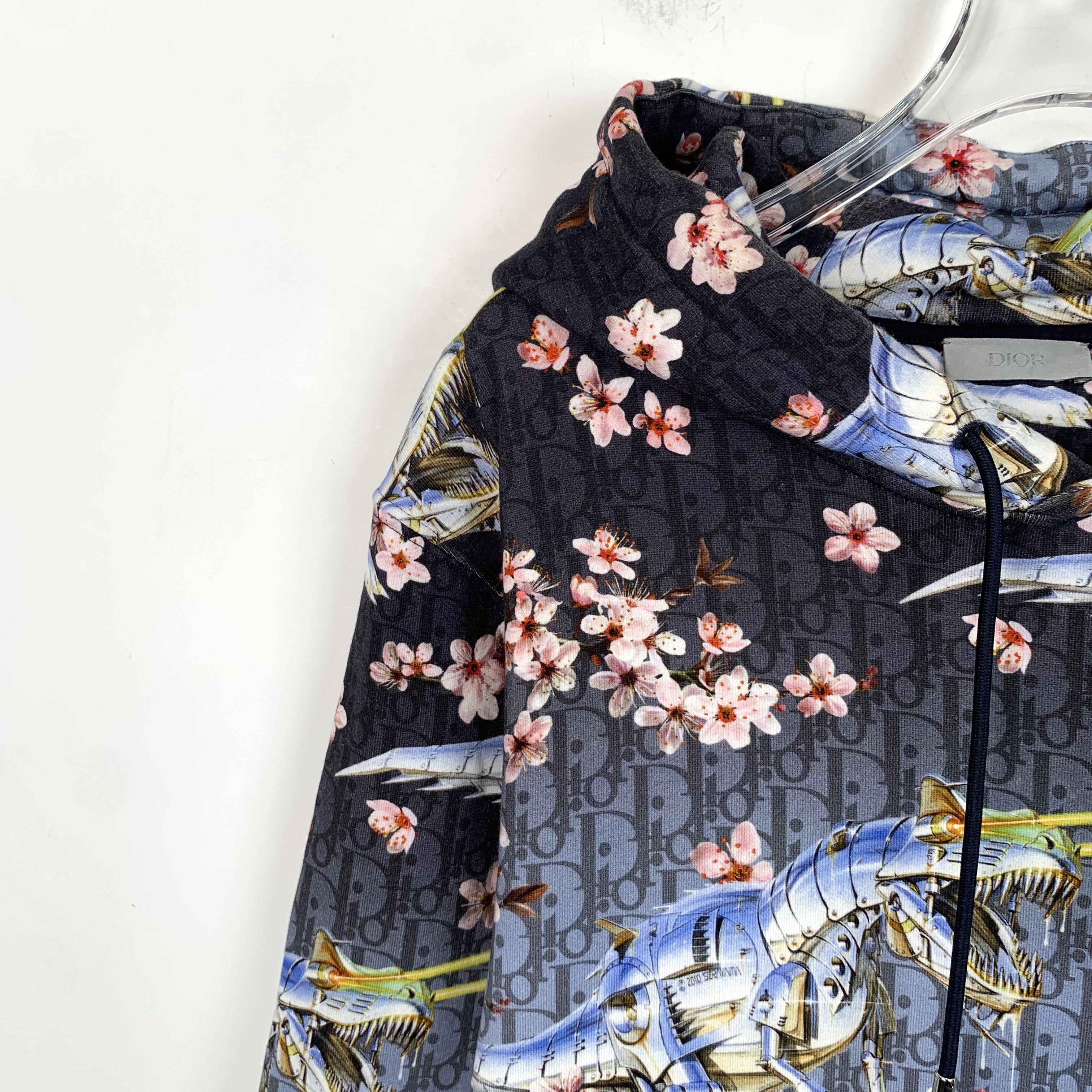 Dior Dior Hoodie – Multicolor Floral Cotton Drawstring (Size M) Size M / US 6-8 / IT 42-44 - 7 Thumbnail