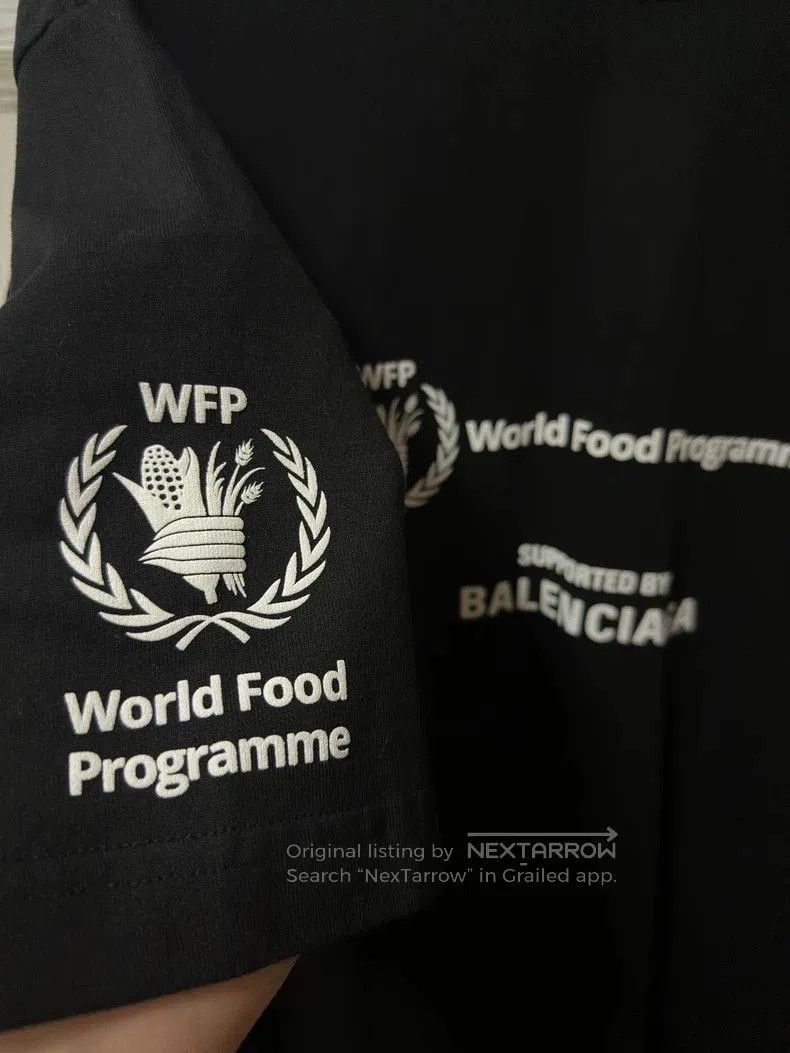 Balenciaga Balenciaga WFP Charity Wheat Ear SS Tee. Size US S / EU 44-46 / 1 - 4 Thumbnail