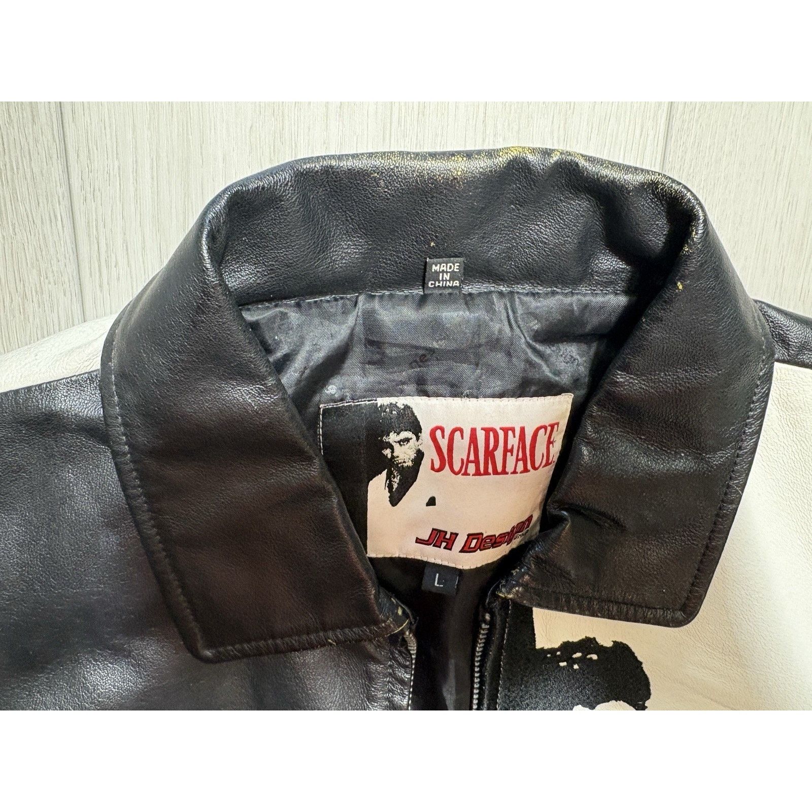 JH Design Scarface Licensed JH Design Leather Jacket Y2K Womens L Size L / US 10 / IT 46 - 19 Thumbnail