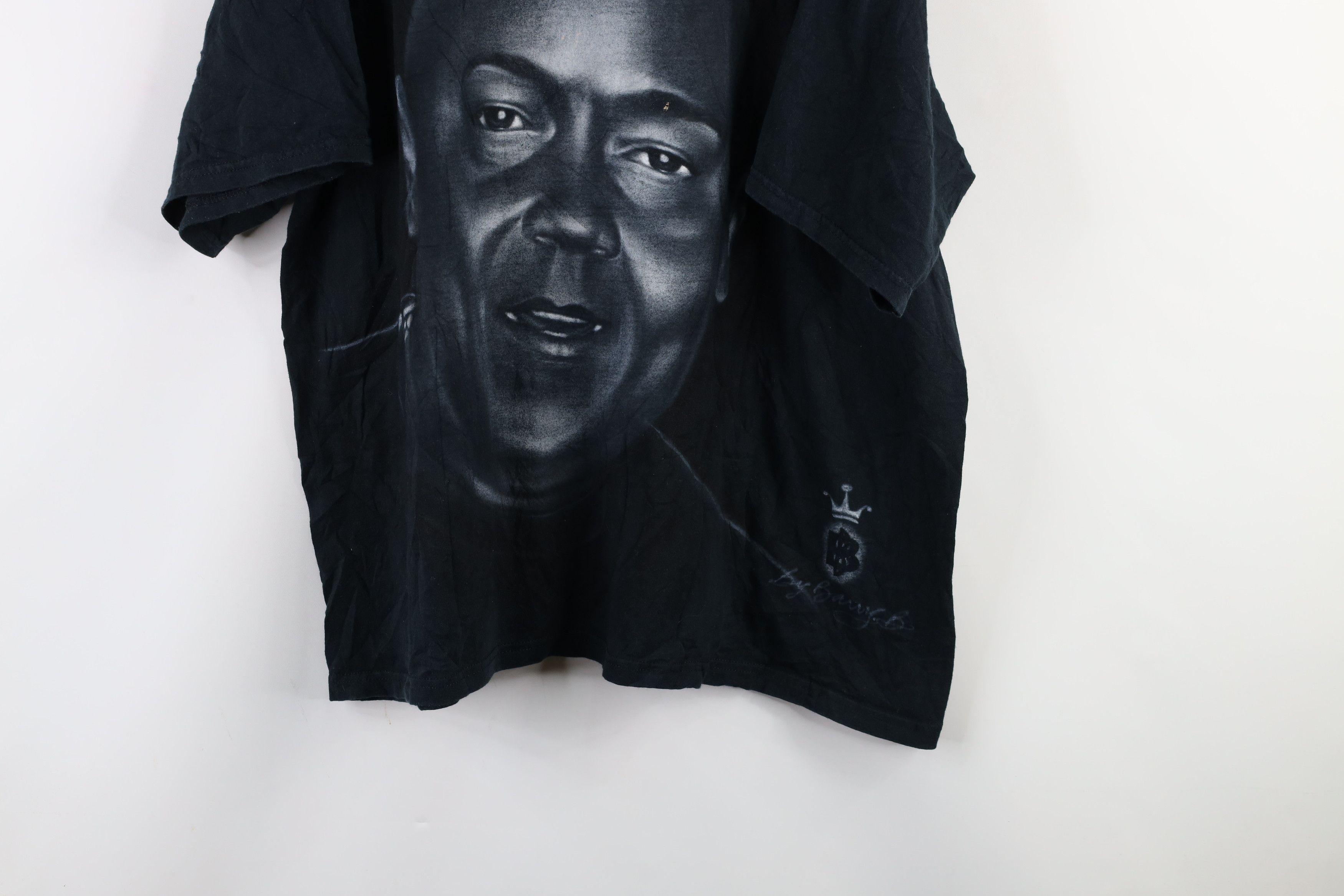 Vintage Vintage Y2K Streetwear Rap Hip Hop Air Brushed T-Shirt Black Size US XXL / EU 58 / 5 - 3 Thumbnail