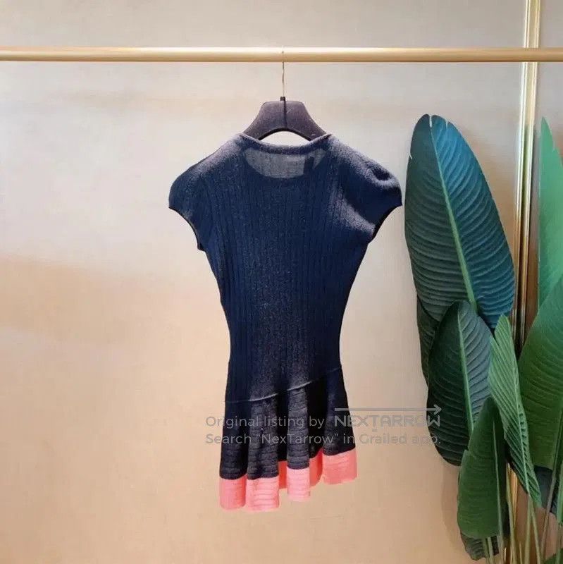 Dior Dior Color Block Cashmere Short Sleeve Sweater . Size S / US 4 / IT 40 - 2 Thumbnail
