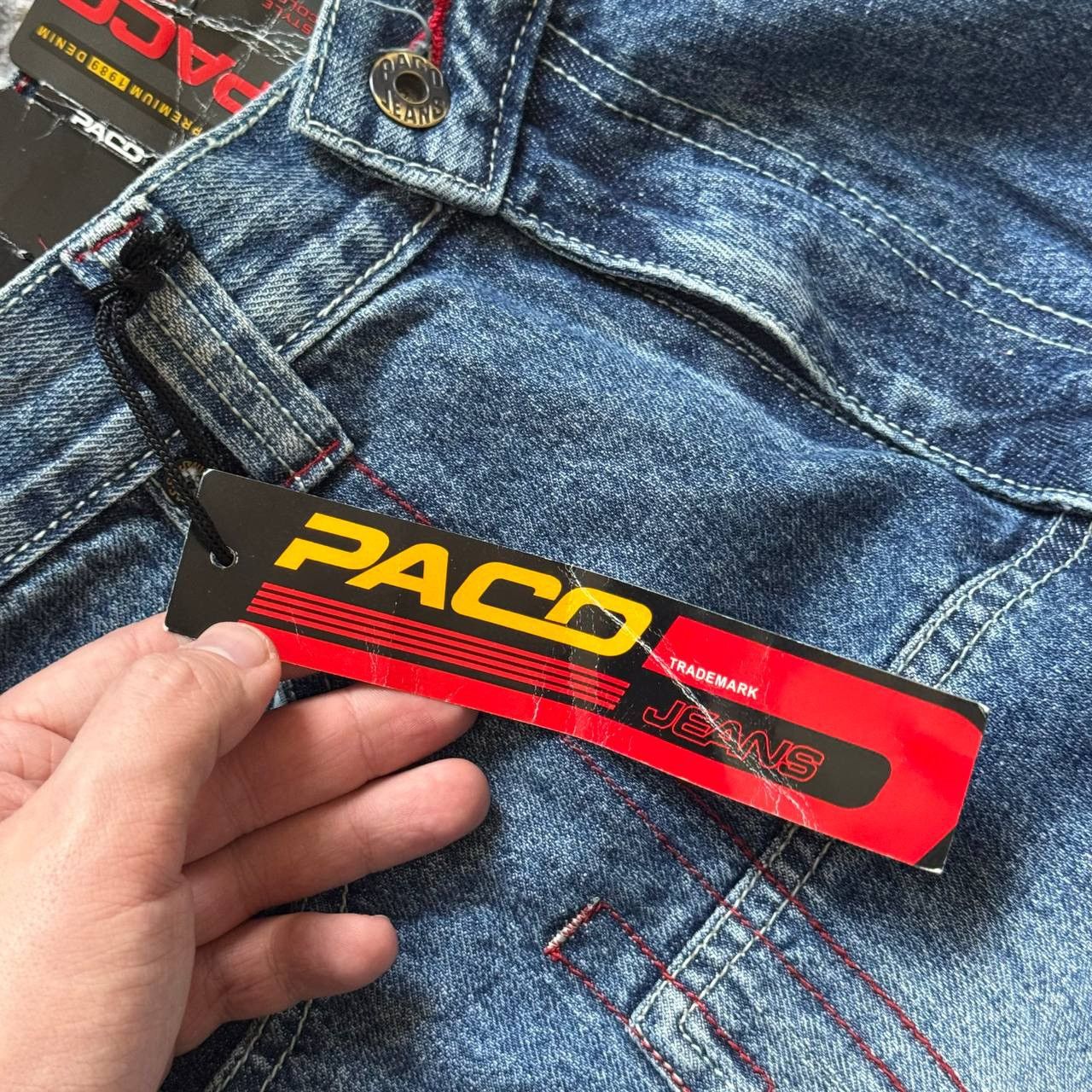 Southpole PACO ULTRA WIDE BAGGY STONE WASH Y2K JNCO RETRO DENIM JEANS Size US 30 / EU 46 - 11 Thumbnail
