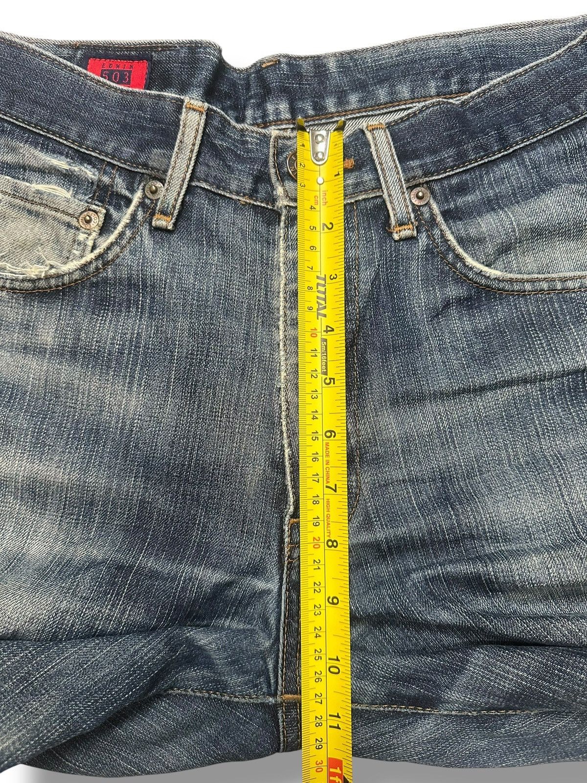 Edwin EDWIN 503 ZZ Vintage Distressed Japan Straight Jeans & Faded Size US 30 / EU 46 - 19 Thumbnail