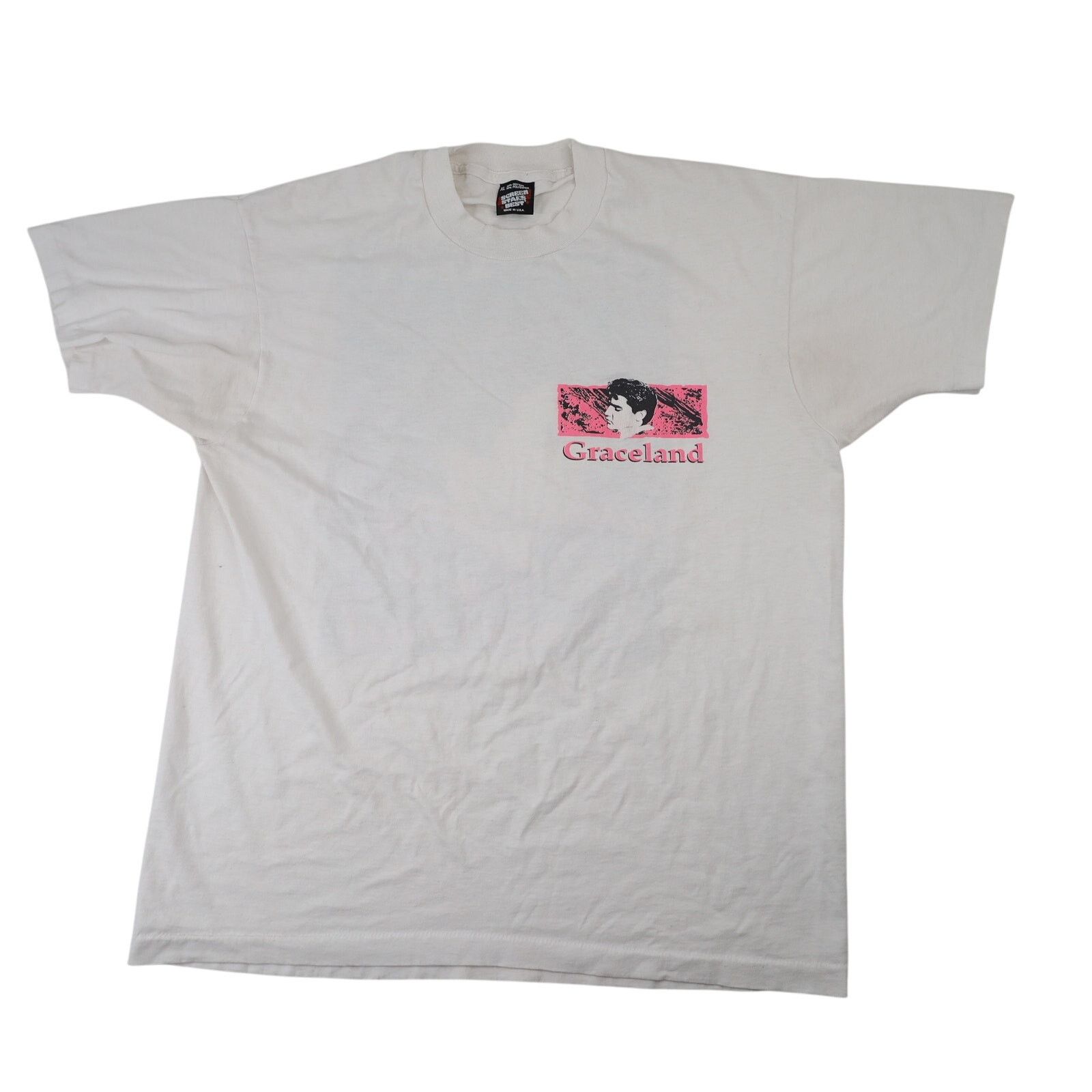 Band Tees × Vintage VTG 90s Elvis Presley The King Graceland Art Graphic T Shirt Size US XL / EU 56 / 4 - 2 Thumbnail