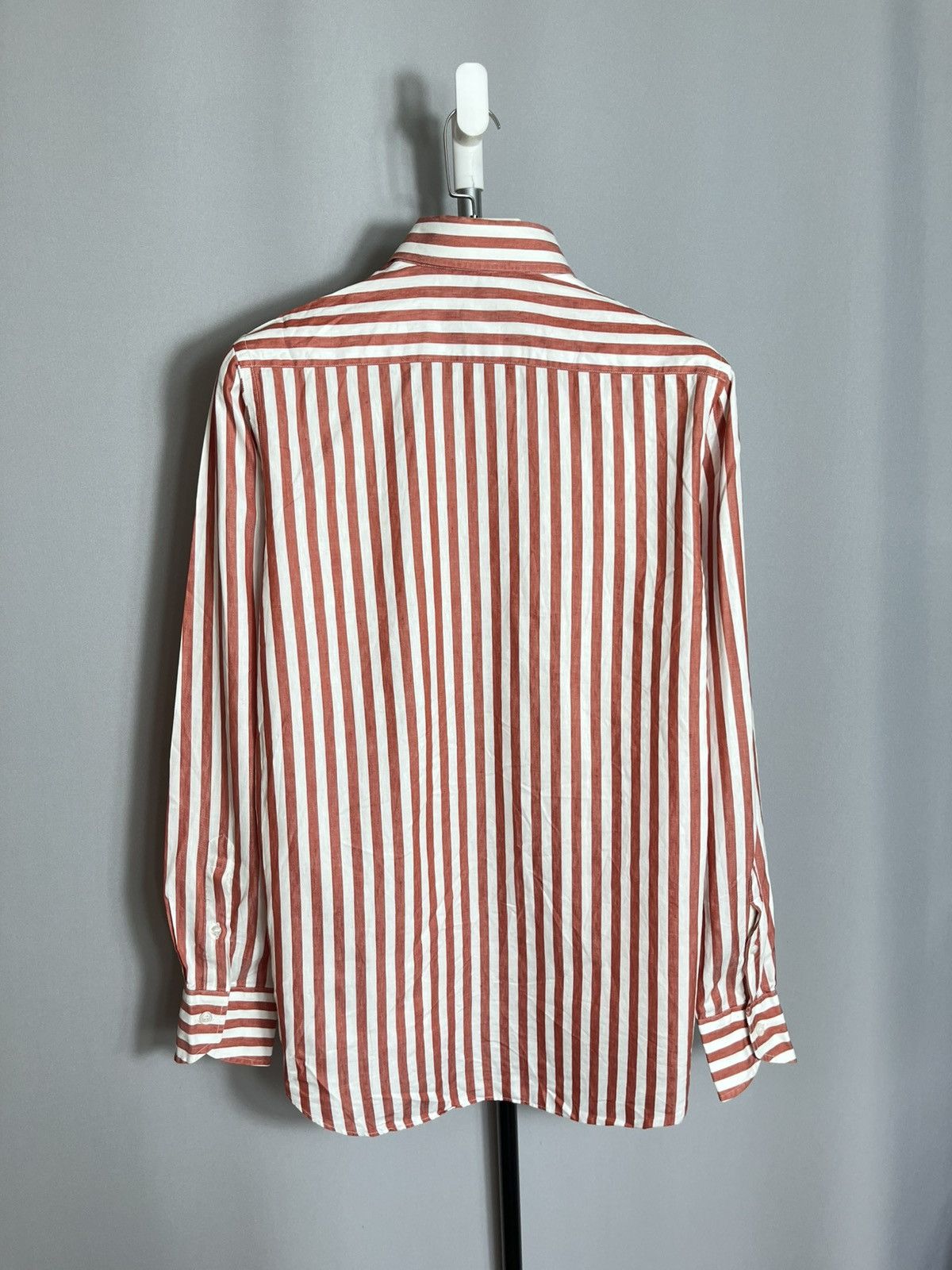 Other BRULI linen cotton shirt button up striped mebs long sleeve Size US M / EU 48-50 / 2 - 8 Thumbnail