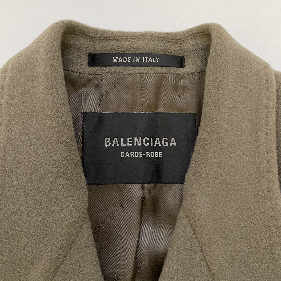 Balenciaga Fawn Brown Wool ‘Hourglass’ Overcoat Size US M / EU 48-50 / 2 - 5 Thumbnail
