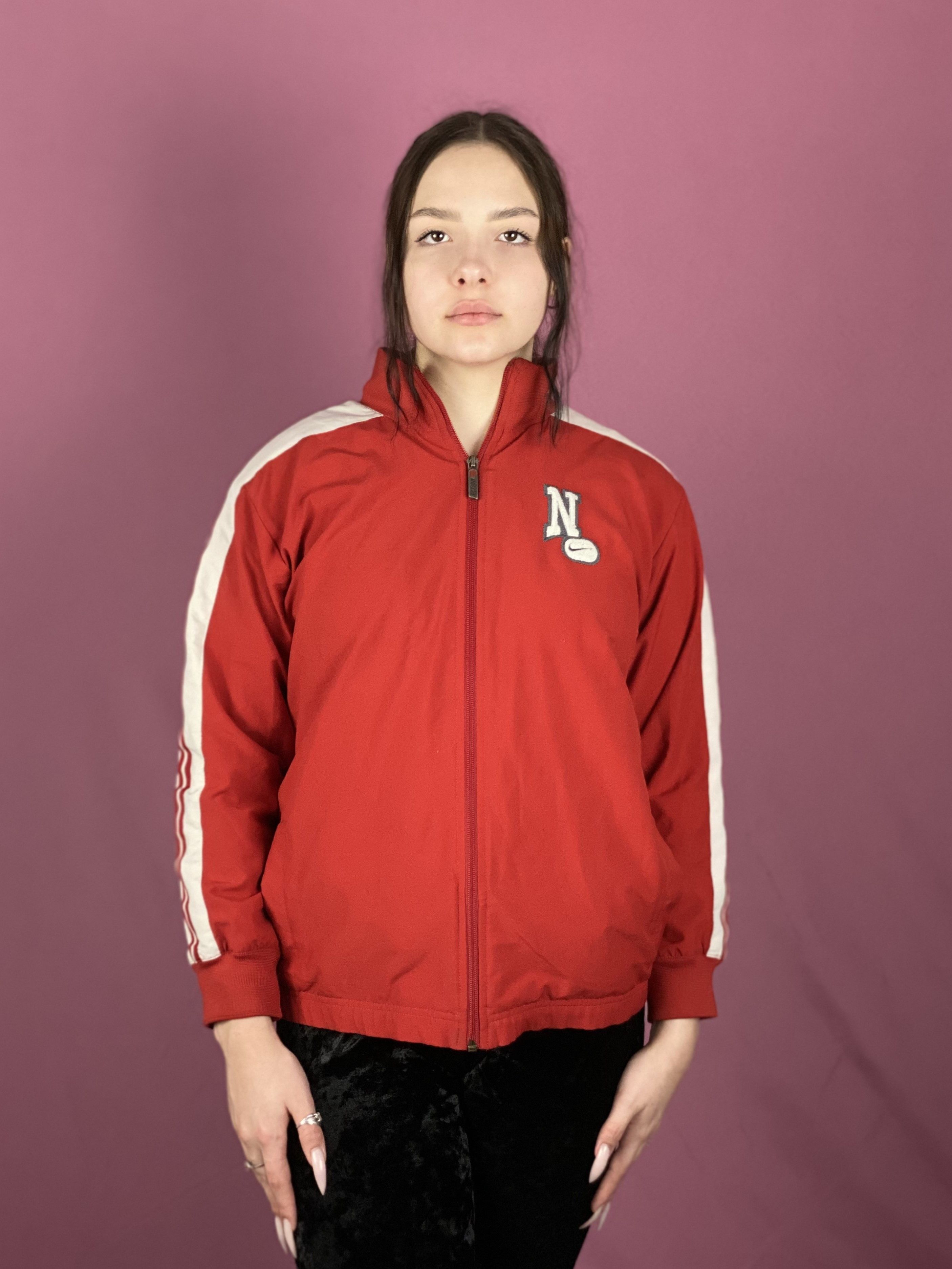 Nike × Vintage Nike Vintage Girls Track Jacket - US 14-16 Size L / US 10 / IT 46 - 1 Thumbnail