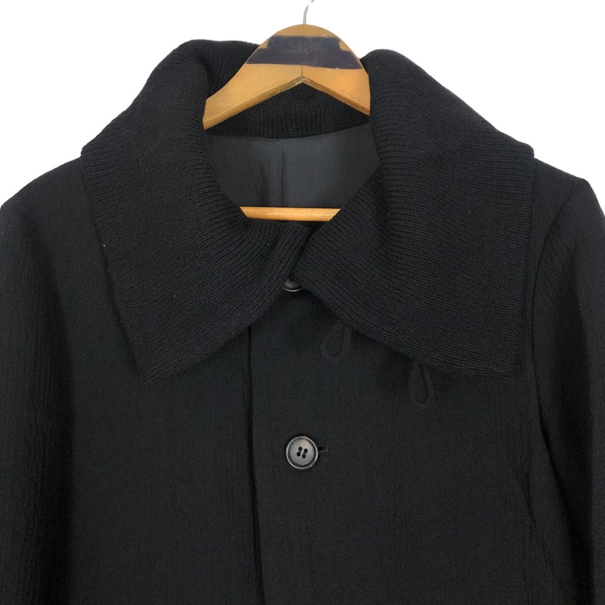 Yohji Yamamoto Vintage 90s Y’s Yohji Yamamoto Large Collar Wool Overcoat Size M / US 6-8 / IT 42-44 - 10 Thumbnail