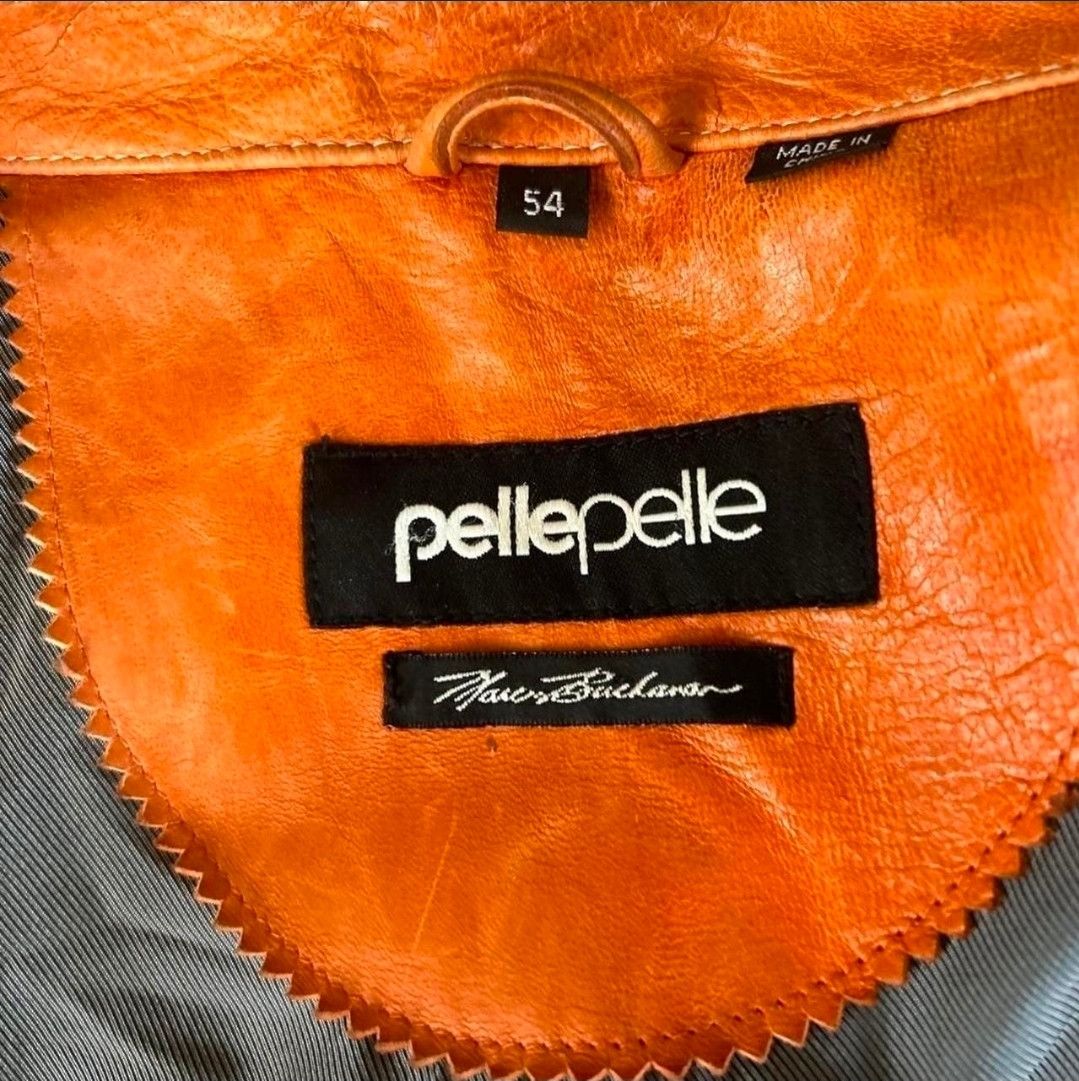 Pelle Pelle Vintage Butter Soft Rust Orange Pelle Pelle Bomber SZ 54 Size US XL / EU 56 / 4 - 6 Thumbnail