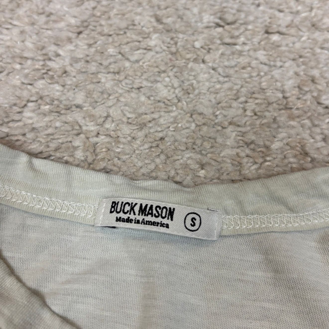 Buck Mason Buck Mason Curved Hem Slub SS T Shirt Men's Small READ Size US S / EU 44-46 / 1 - 6 Thumbnail