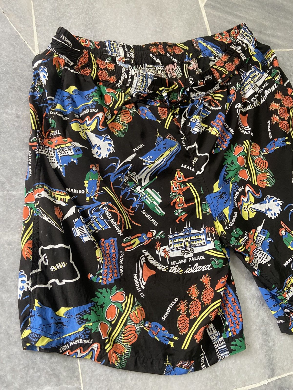 Sun Surf Vintage Hawaiian Print Rayon Shorts Toyo Enterprise Japan Size US 32 / EU 48 - 10 Thumbnail