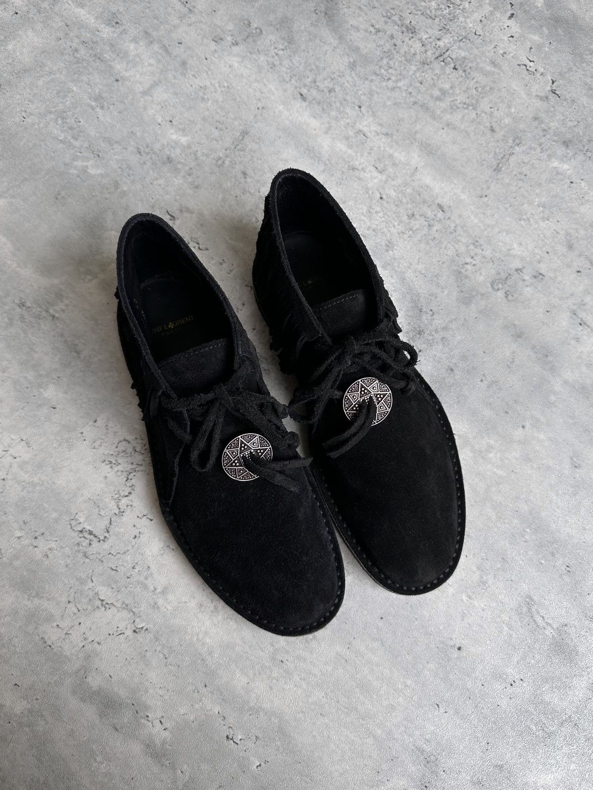Saint Laurent Paris HEDI SLIMANE | NINO FRINGED BOOTS Size US 9 / EU 42 - 8 Thumbnail