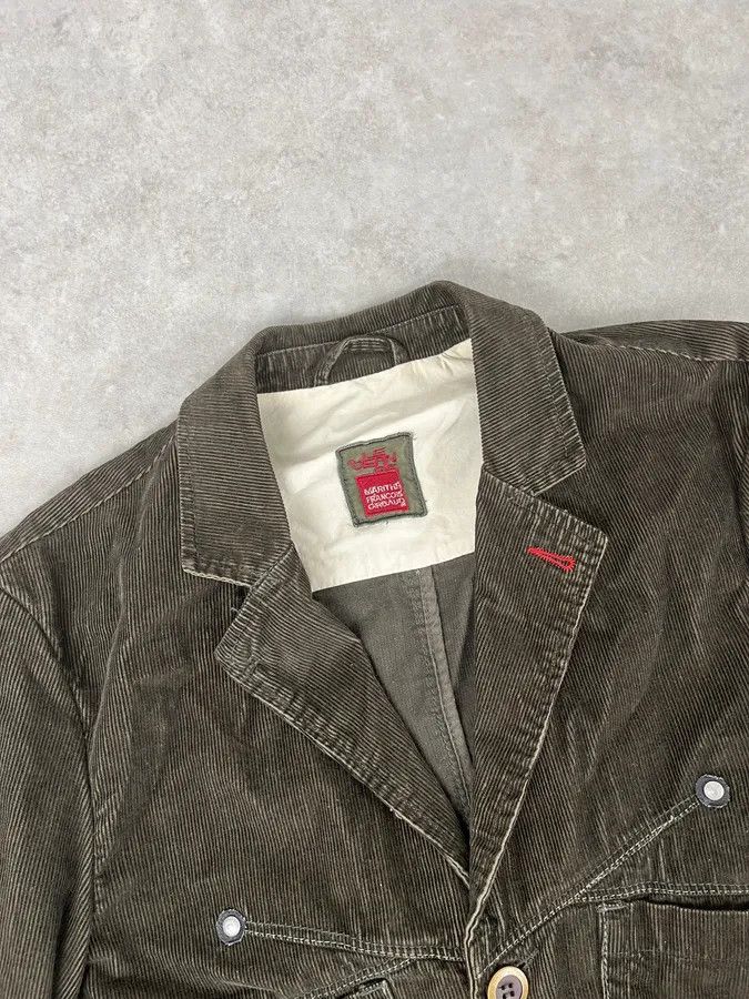 Marithe + Francois Girbaud FW2000 Marithé + François Girbaud Dark Green Corduroy Blazer Jacket Size 44R - 4 Thumbnail