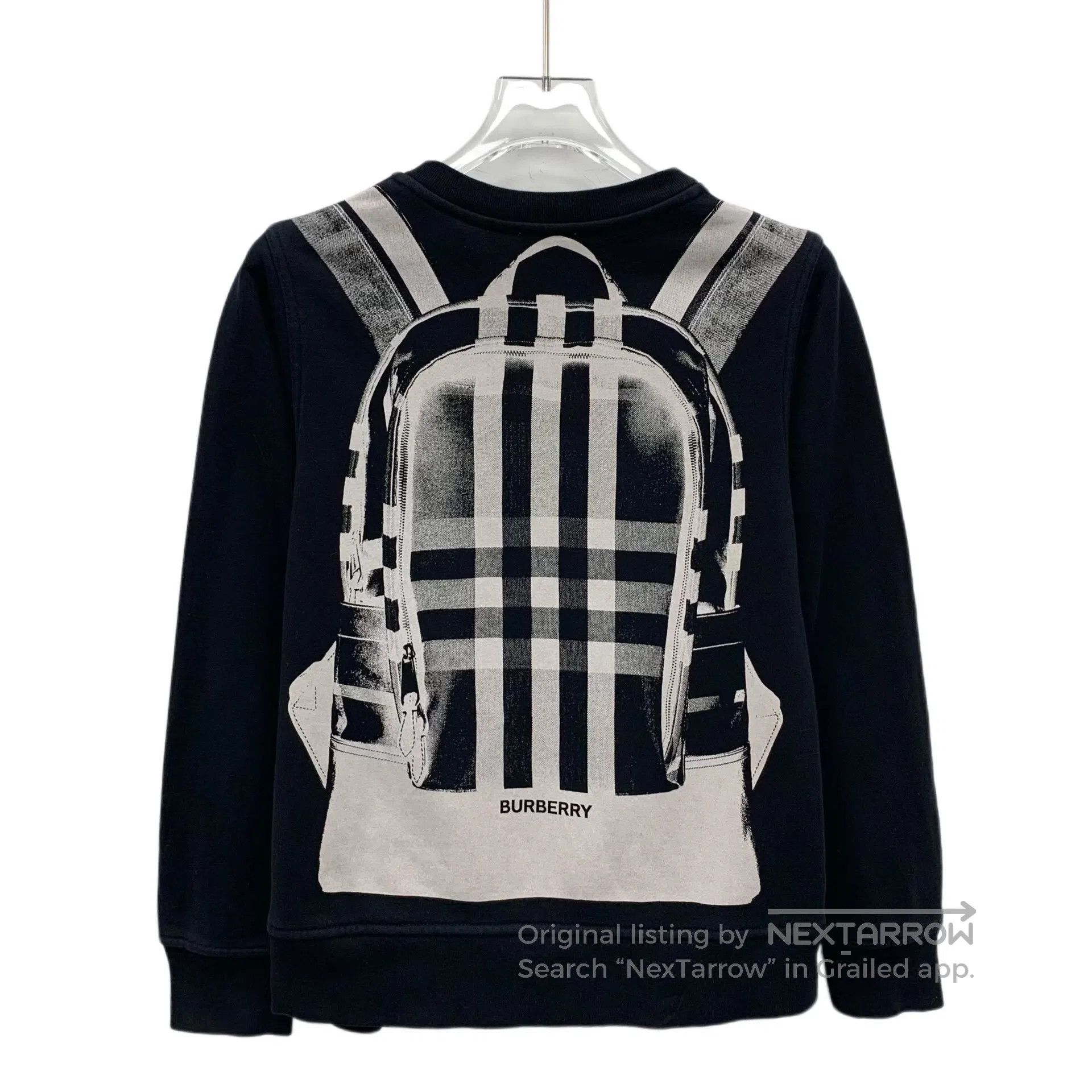 Burberry Burberry size 10y Black backpack printed cotton round neck Size US S / EU 44-46 / 1 - 2 Thumbnail