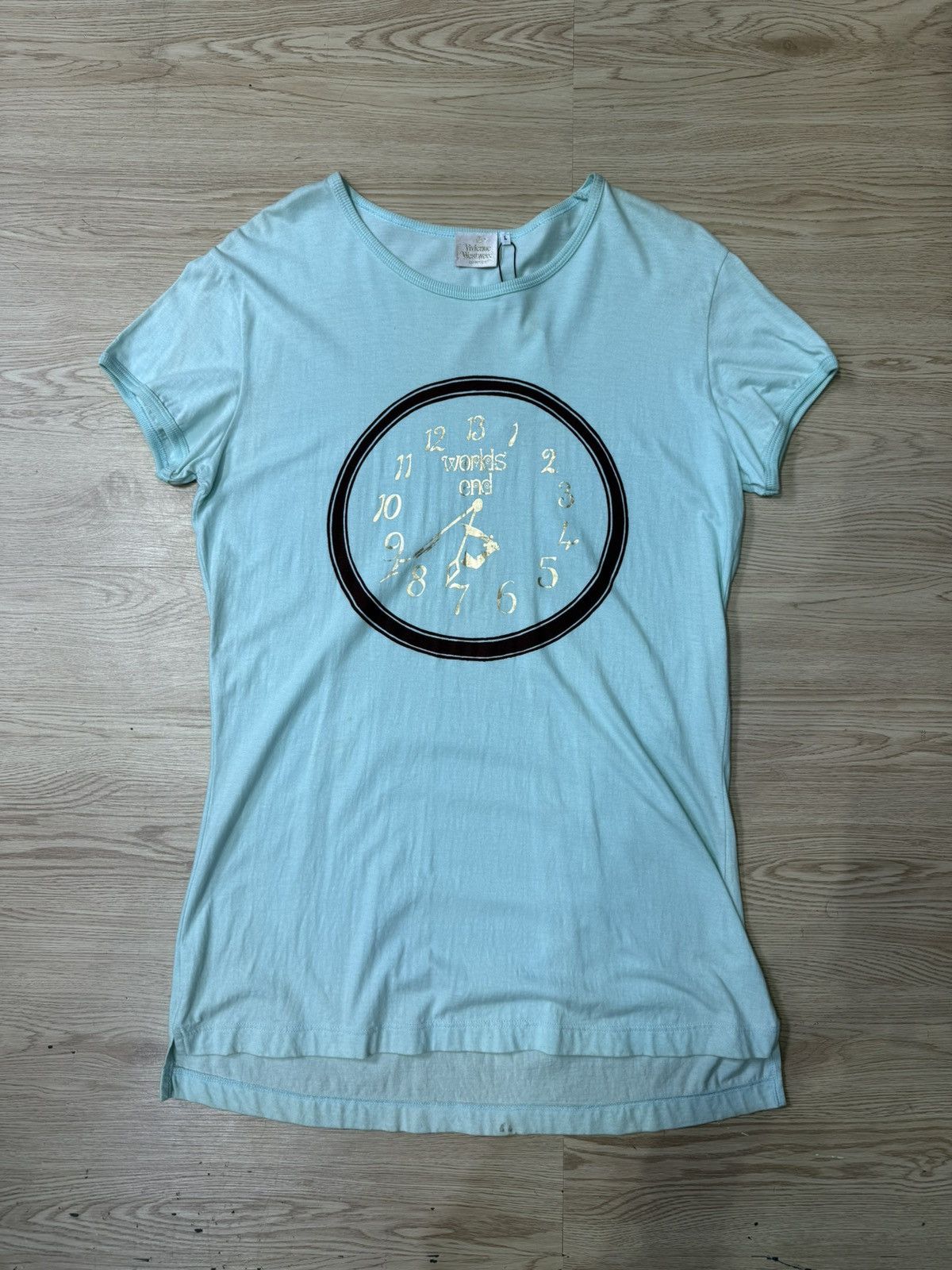 Vivienne Westwood 90’s VIVIENNE WESTWOOD RARE CLOCK LOGO VINTAGE Y2K TSHIRT Size L / US 10 / IT 46 - 1 Thumbnail