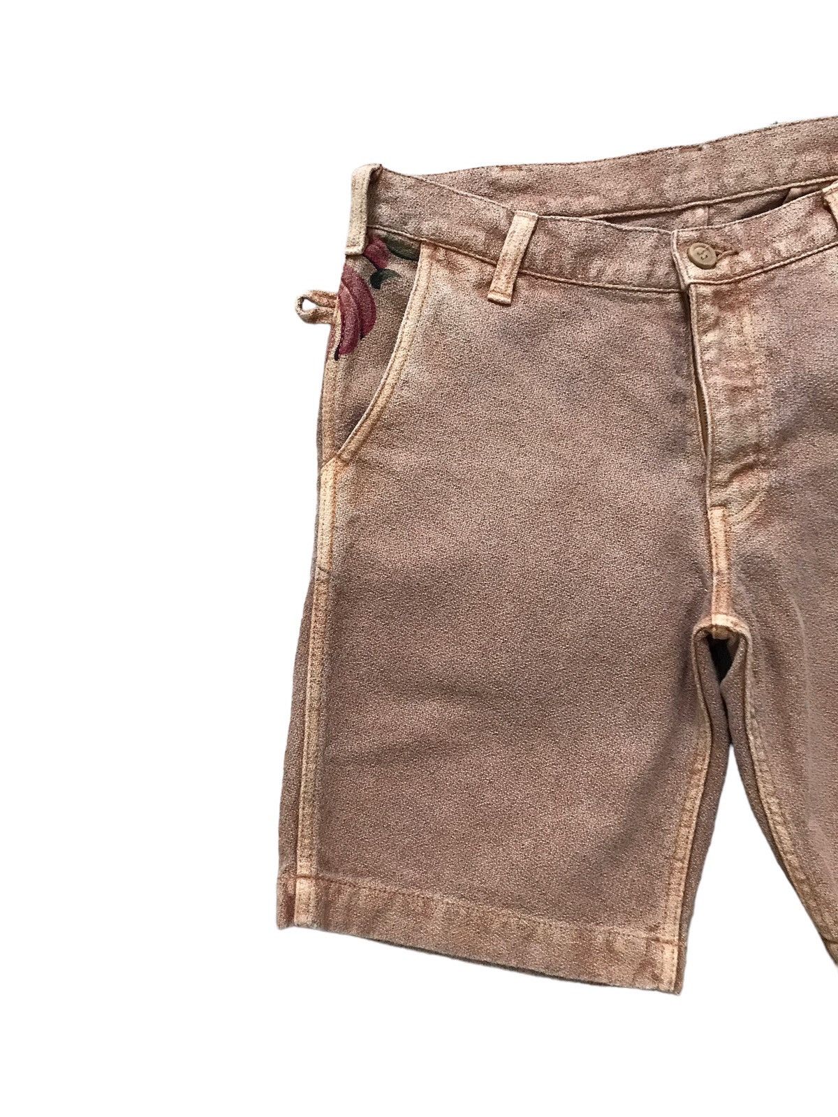 Japanese Brand Sunlight Believer Firm Fabric Leaf Pattern Shorts Size US 32 / EU 48 - 2 Thumbnail
