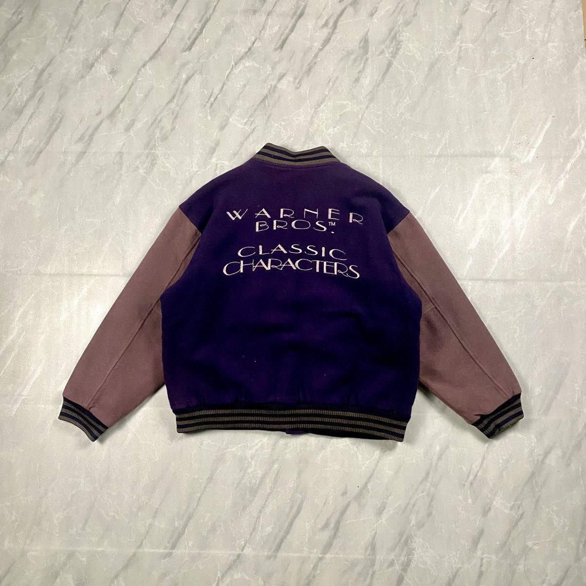 Warner Bros Vintage 90s Warner Bros Classic Characters Wool Varsity Size US M / EU 48-50 / 2 - 1 Thumbnail