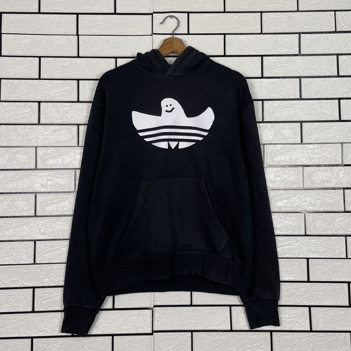 Adidas Adidas Big Logo Black Pullover Hoodie Size US M / EU 48-50 / 2 - 10 Thumbnail
