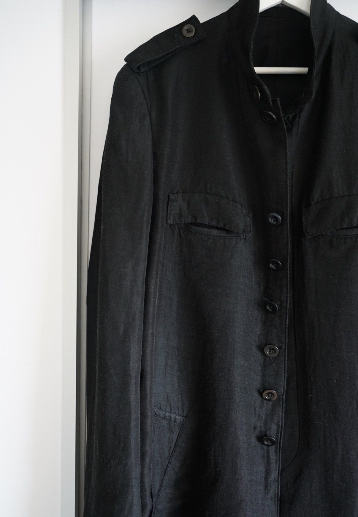 Yohji Yamamoto Yohji Yamamoto 08ss Defeated Soldier Bamboo Fiber Coat K4 Size US XL / EU 56 / 4 - 3 Thumbnail