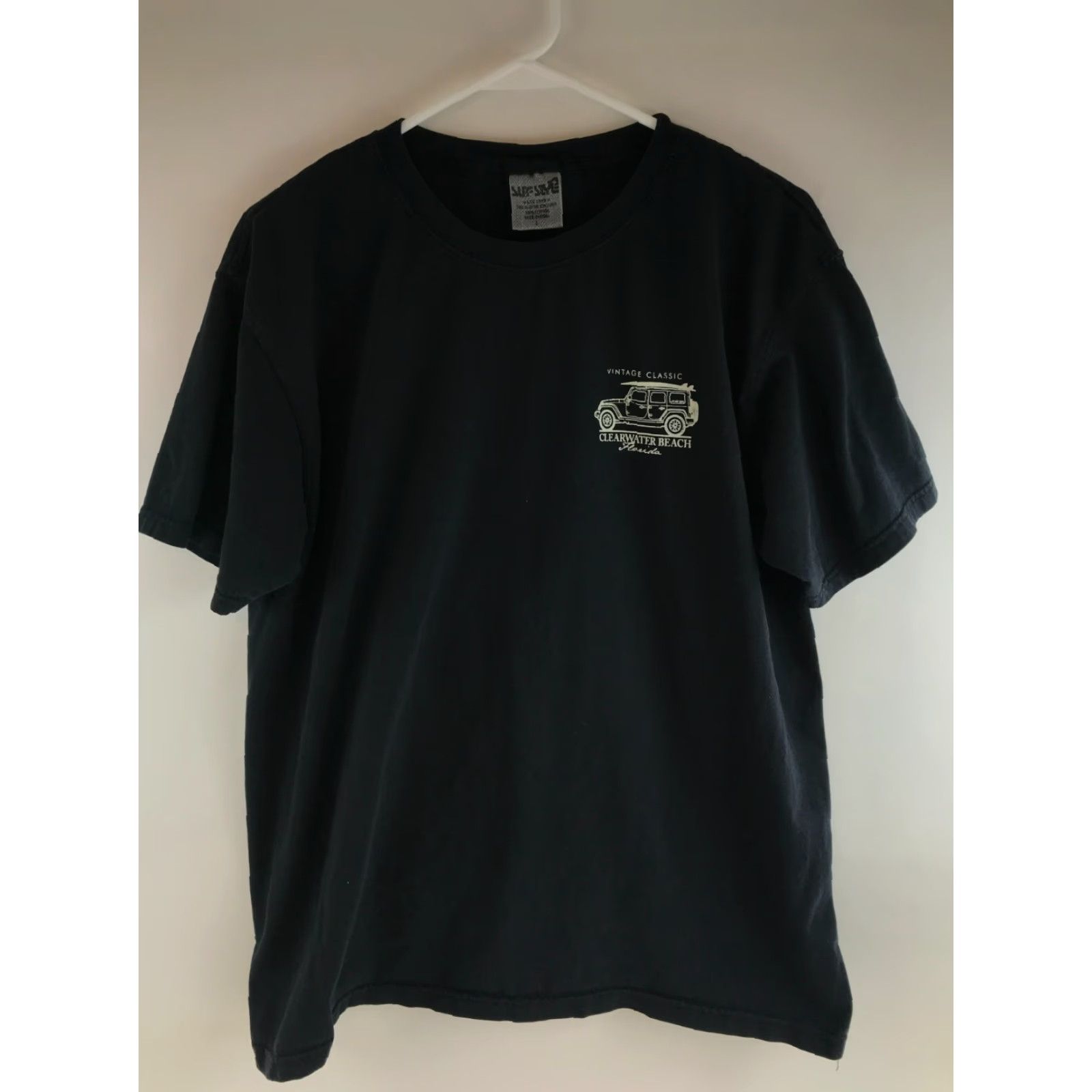 Vintage Surf Style T-Shirt Men’s Large Black Beach Short Sleeve Crewneck Size US L / EU 52-54 / 3 - 2 Thumbnail