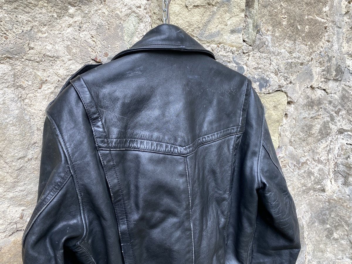 Vintage Rare Vintage 80s Distressed Leather Biker Jacket L-XL Size US XL / EU 56 / 4 - 8 Thumbnail