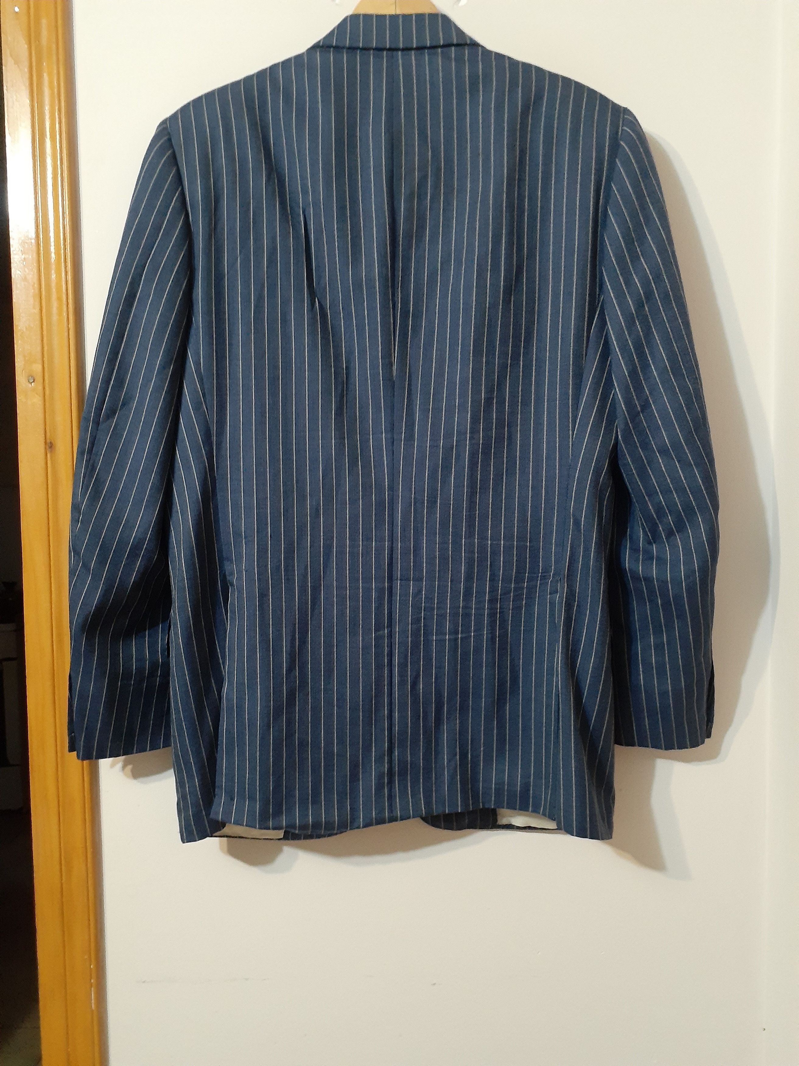Brioni Brioni Colonna per Ceriello 1903 Striped Blazer Jacket Blue Size 50L - 2 Thumbnail