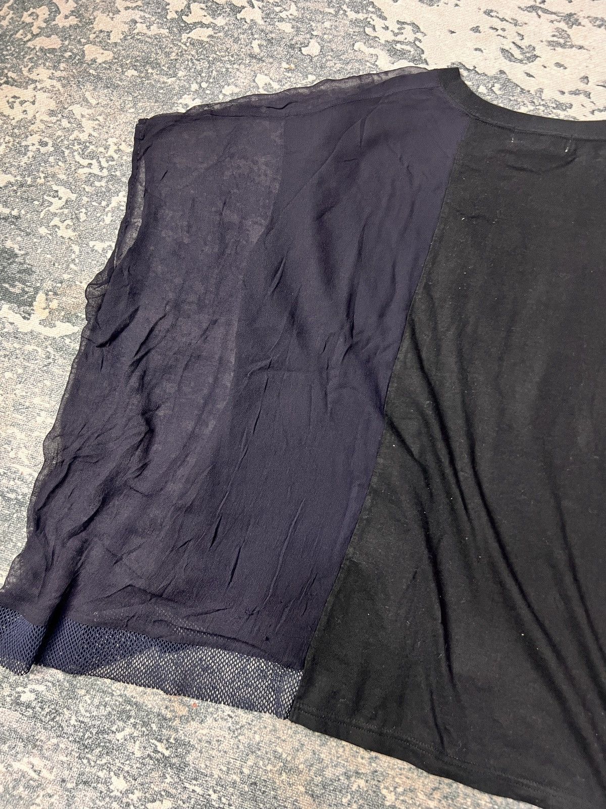 Issey Miyake Issey Miyake Zucca Asymmetrical Mesh Boxy Tshirt Size US M / EU 48-50 / 2 - 5 Thumbnail
