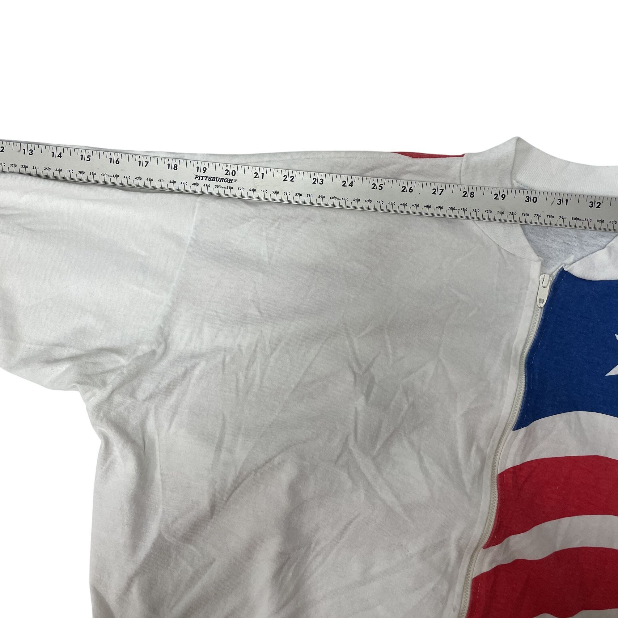 Other Vtg PATRIOTIC Windbreaker AMERICAN FLAG 50/50 USA Jacket Size US XL / EU 56 / 4 - 6 Thumbnail