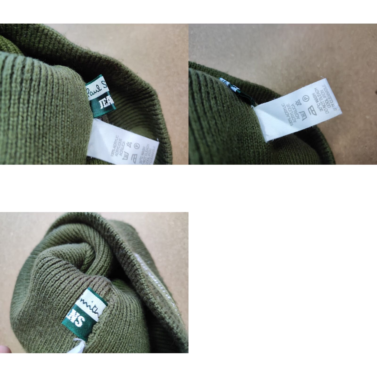 Paul Smith Paul Smith Jeans Beanie Hat One Size Green Unisex Adults Knit Acrylic PSJ Mens Womens Boys Girls Size 42" / US 20 - 8 Thumbnail
