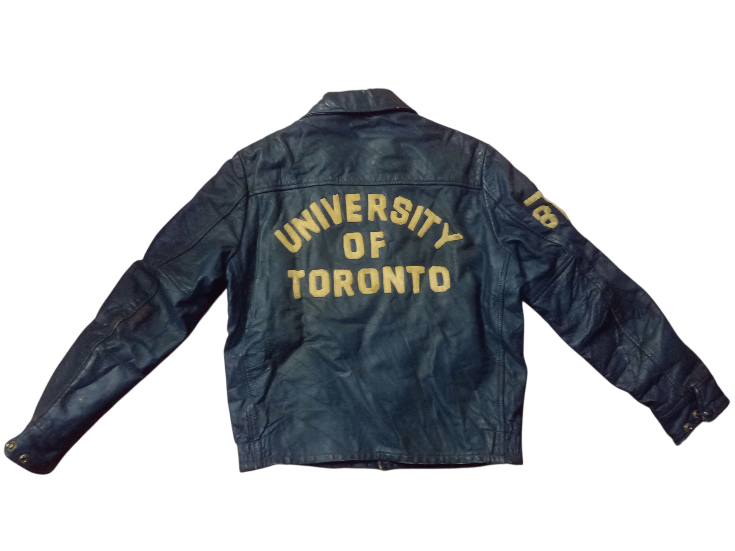 Genuine Leather 💥Vintage 60S Universiti Of Toronto Leathers EmbroideryMen💥 Size US M / EU 48-50 / 2 - 21 Thumbnail