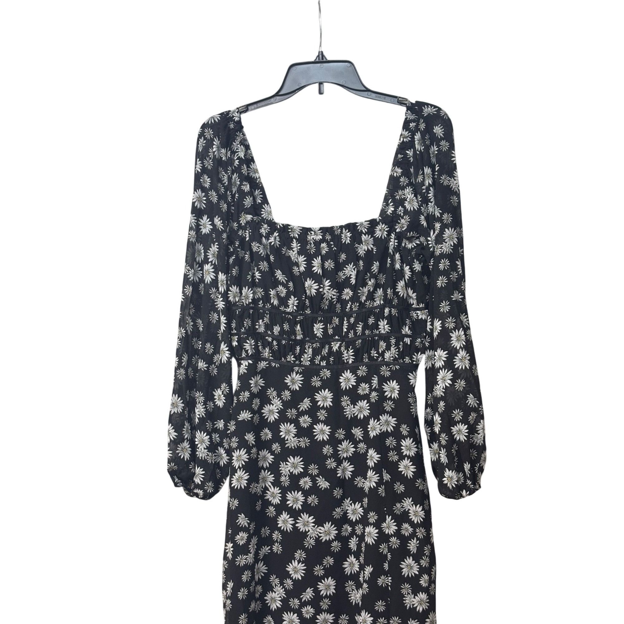 Other LEYDEN Daisy Print Smocked Midi Dress, Black Daisy, Size M Size M / US 6-8 / IT 42-44 - 6 Thumbnail