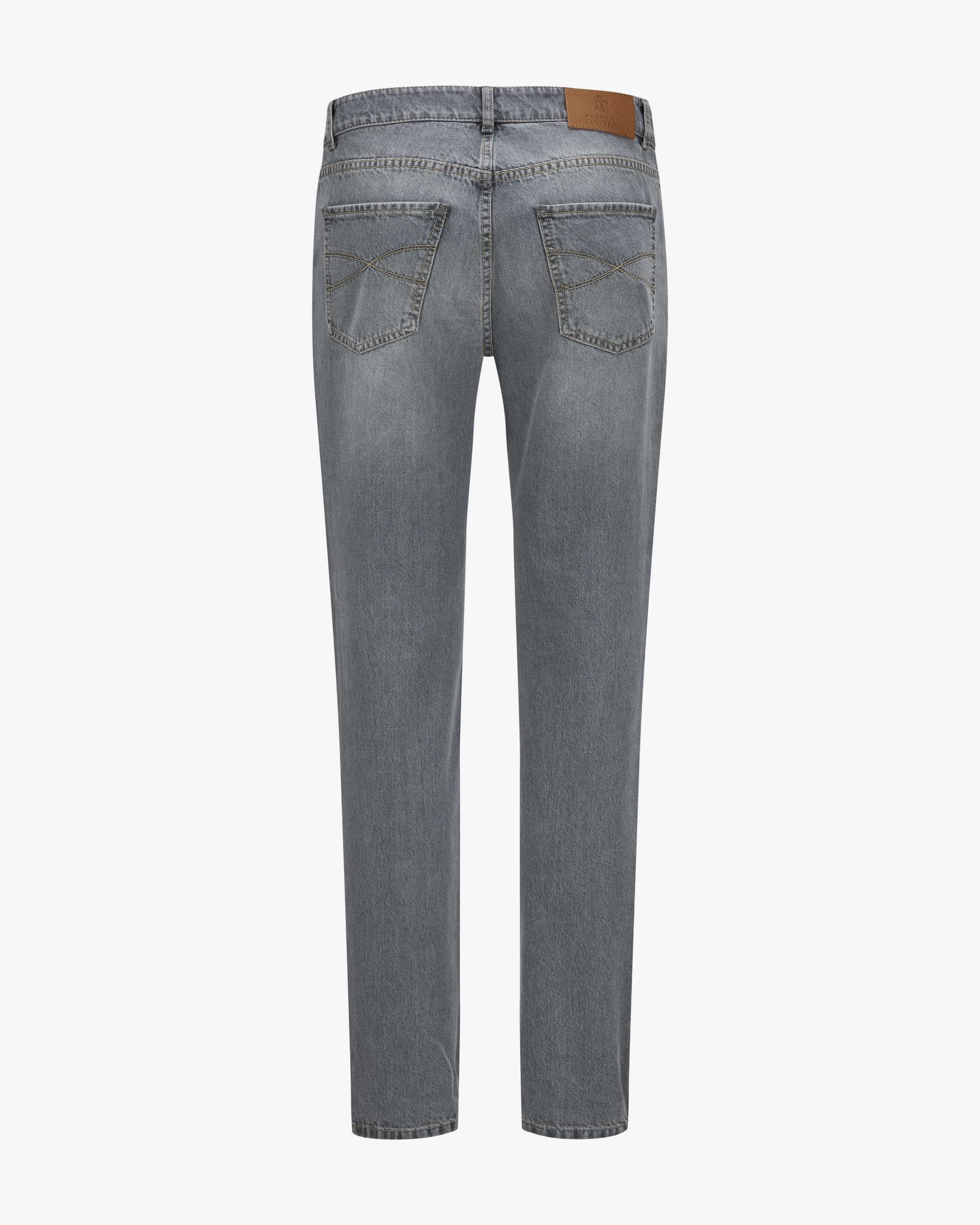 Brunello Cucinelli o1gr1nt0625 Denim Jeans in Grey Size US 36 / EU 52 - 2 Thumbnail