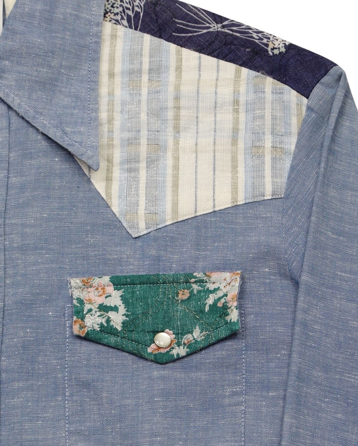 Kennington Ltd. × Vintage 1970S KENNINGTON CALIFORNIA PATCHWORK WESTERN SHIRT Size US L / EU 52-54 / 3 - 6 Thumbnail