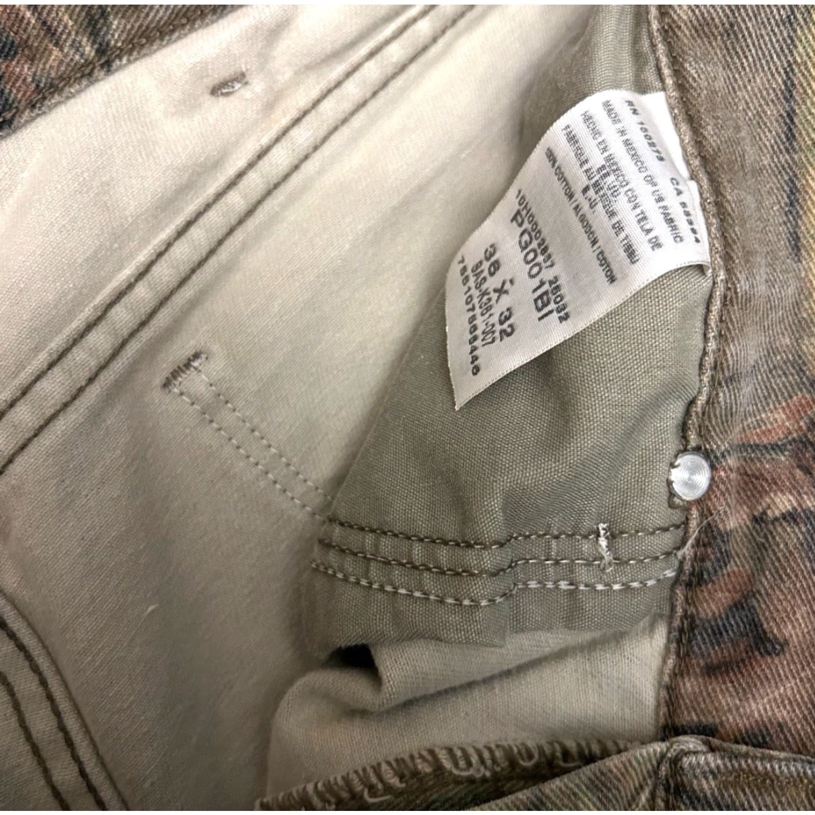 Wrangler VINTAGE Wrangler RealTree Camouflage Jeans Hunter Straight Loose Skater 36 36x32 Mens Size US 36 / EU 52 - 4 Thumbnail