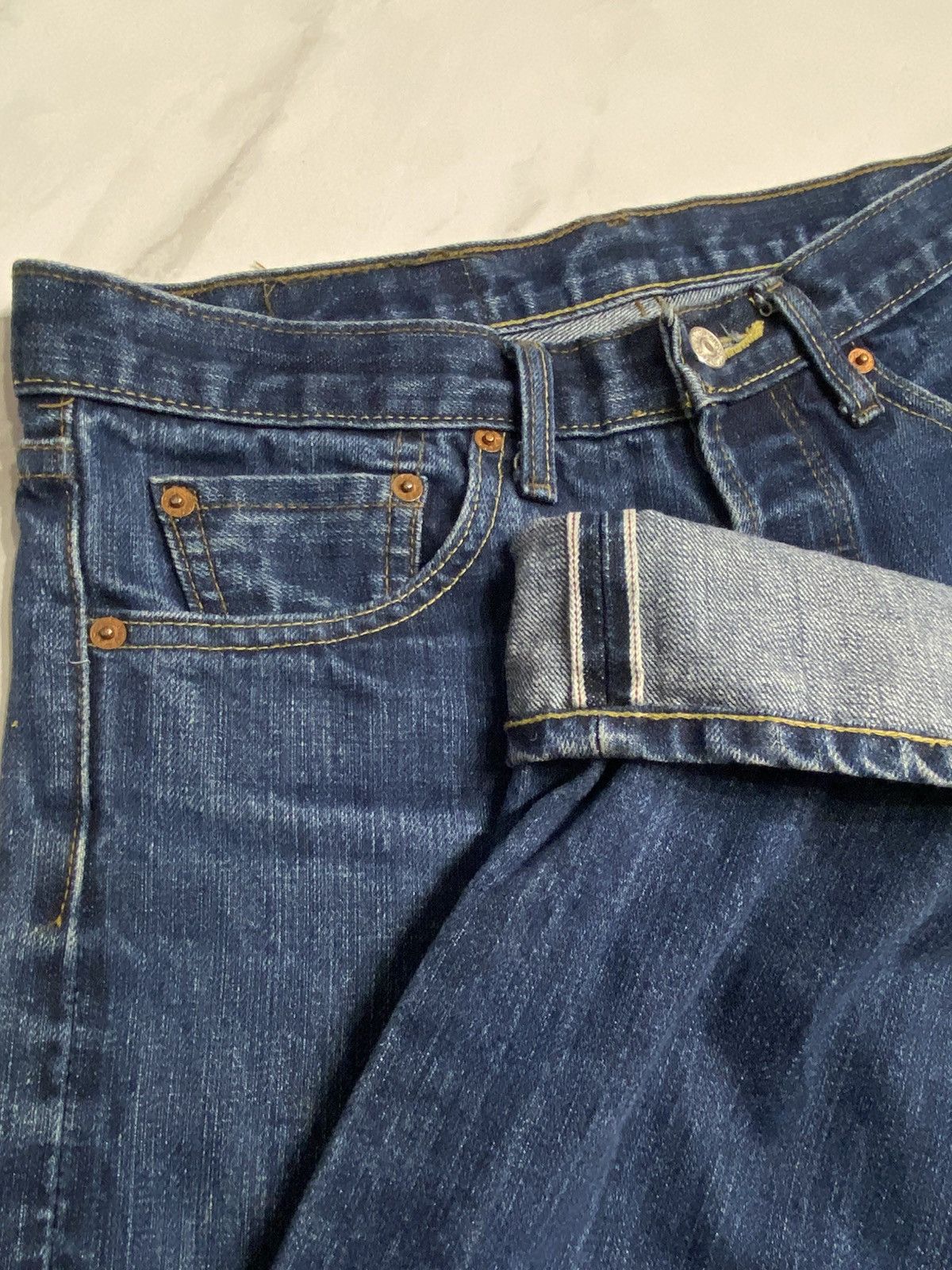 Levi's Vintage Clothing Levi’s jeans big E USA Japan selvedge 501-0657 501z 501xx Size US 32 / EU 48 - 1 Thumbnail