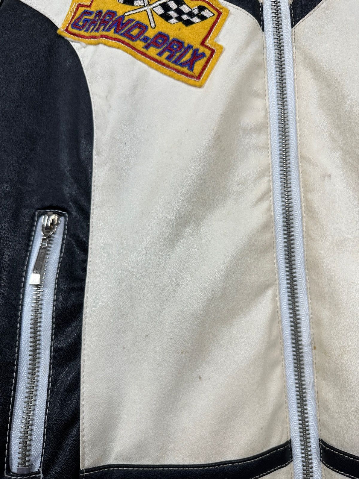 Vintage Vintage Wonder Team Grand Prix Y2K Racing Leather Jacket Size L / US 10 / IT 46 - 20 Thumbnail
